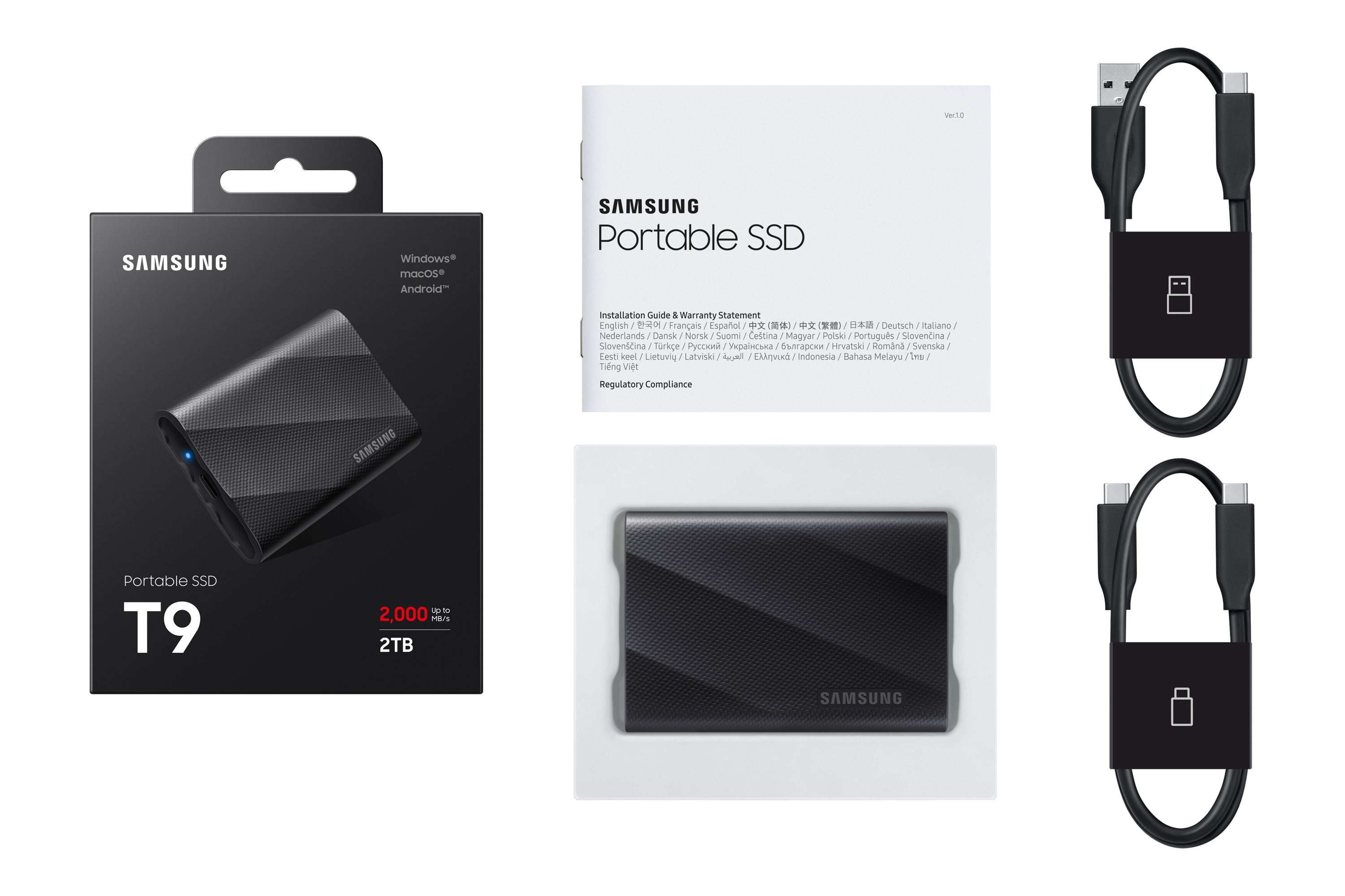 SAMSUNG T9 2TB PORTABLE SSD