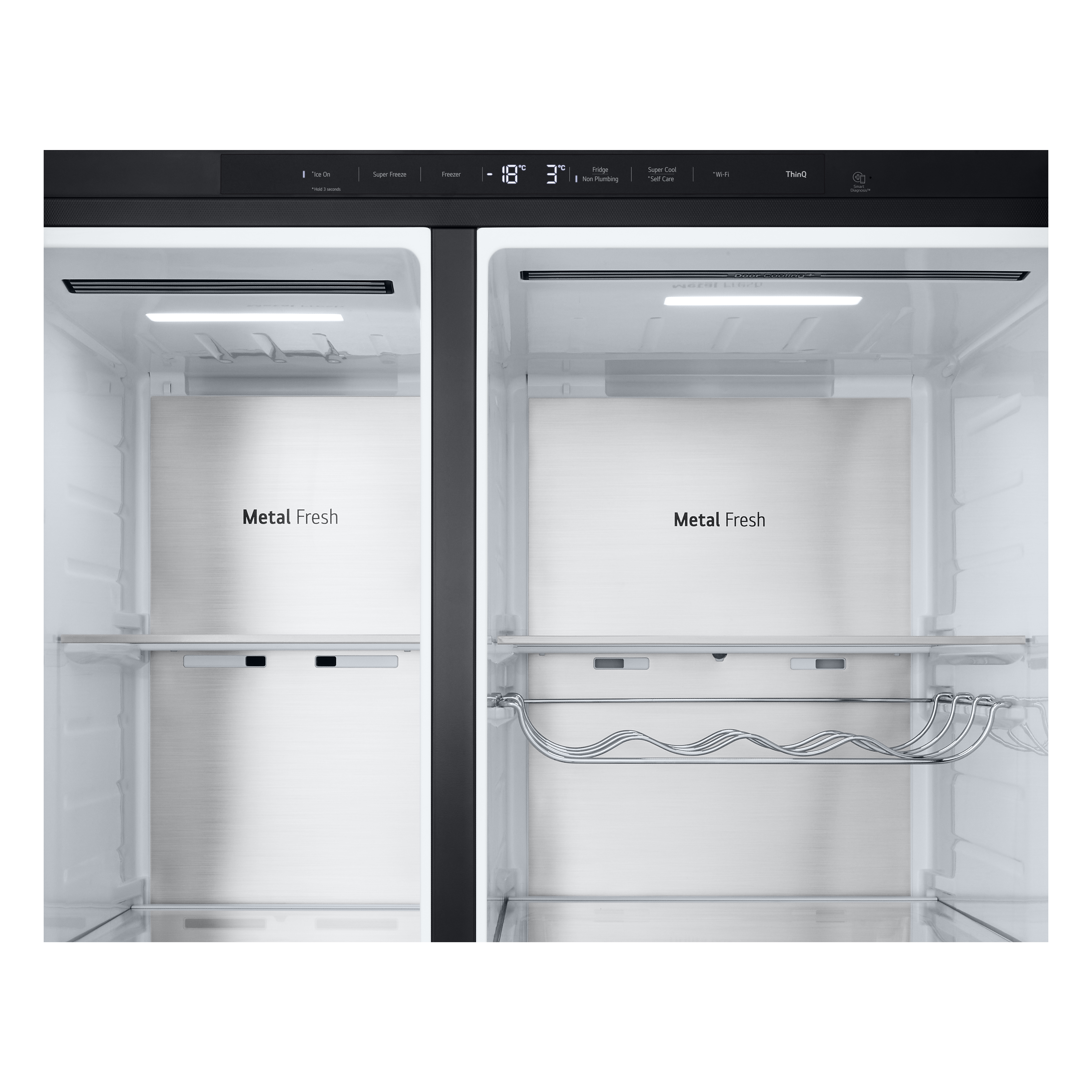 LG InstaView GSXE91EVAD frigo américain Pose libre 628 L D Noir