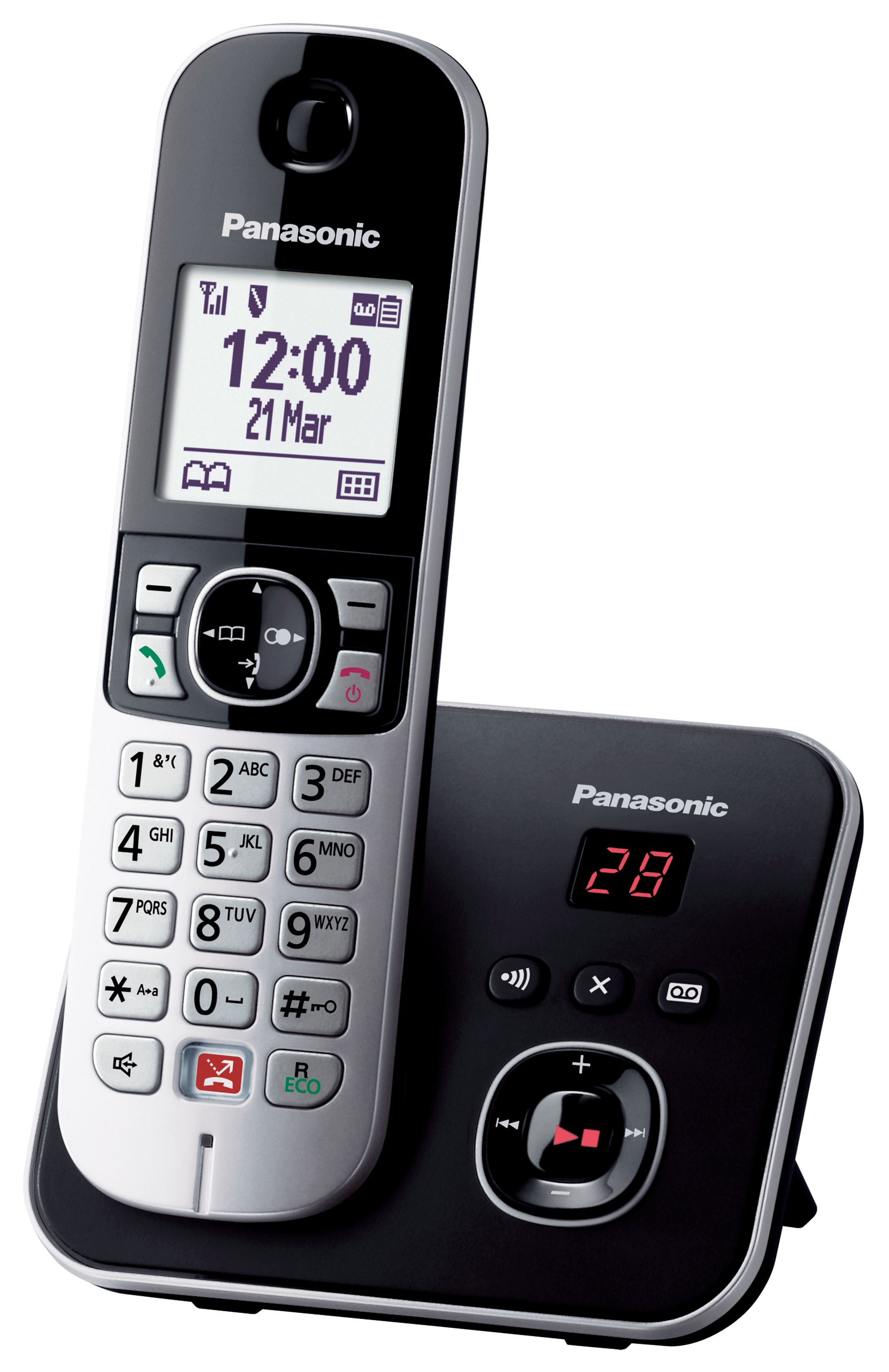 Telefoon Panasonic DECT Duo KX-TG6862NLB