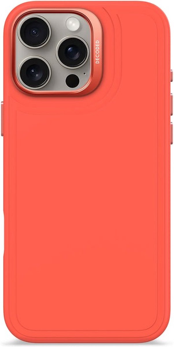 Decoded Silicone Stacks Backcover Apple iPhone 16 Pro Max Tangerine