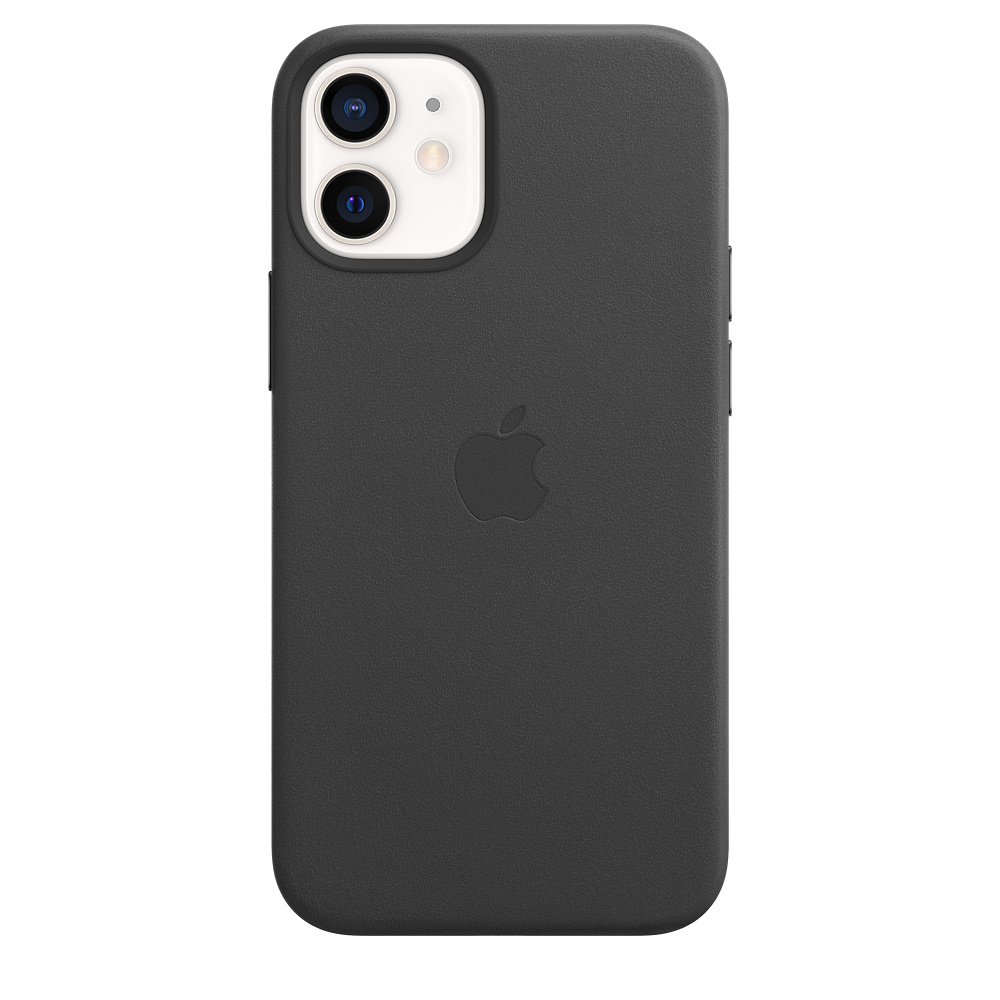 Apple iPhone 12 mini leather case black