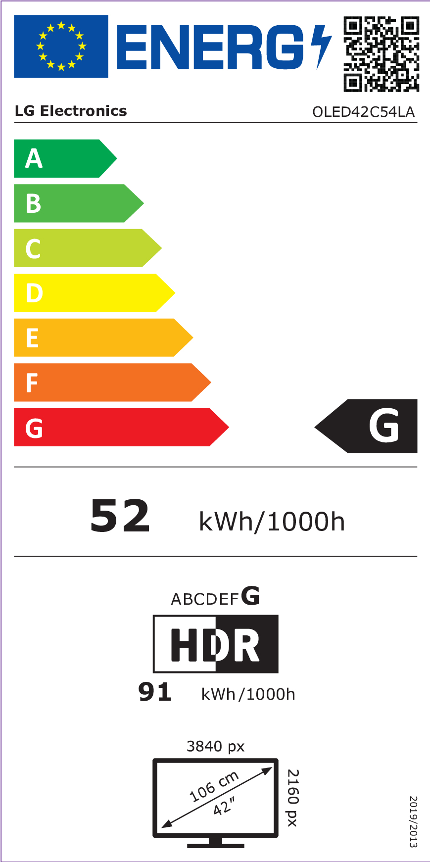 OLED TV LG OLED42C54LA