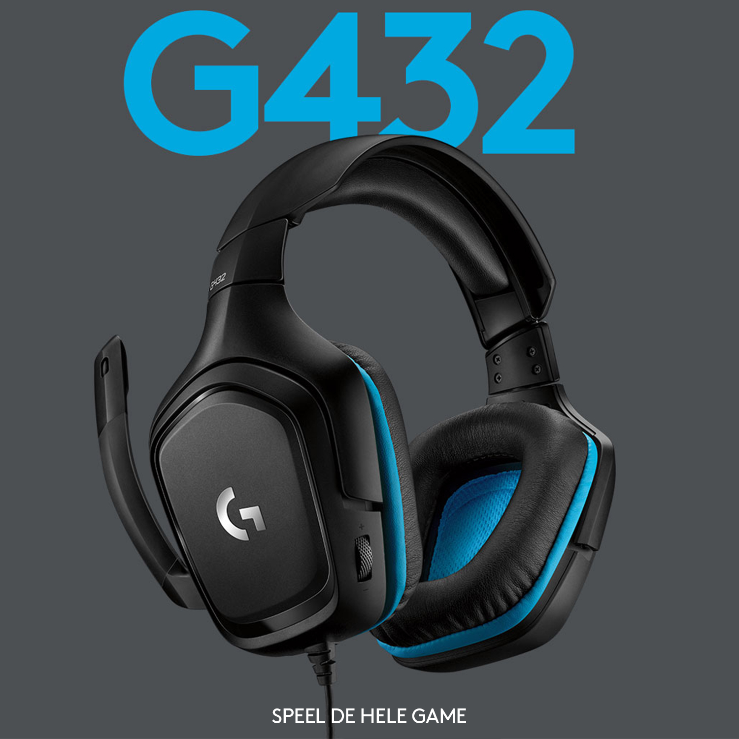 LOGITECH G432 GAMING HEADSET LEATHERATTE
