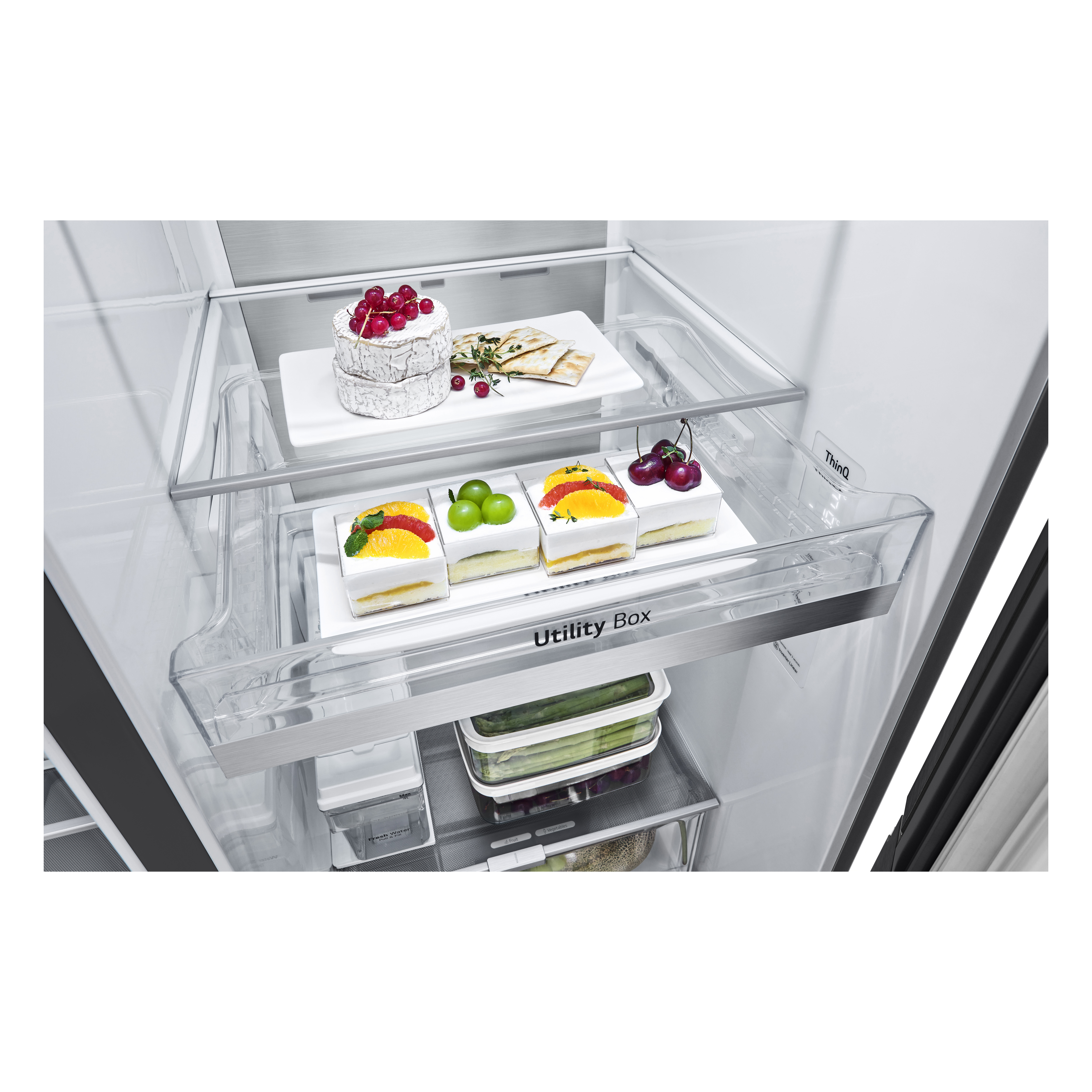 LG InstaView GSXV91MCAE frigo américain Pose libre 635 L E Noir