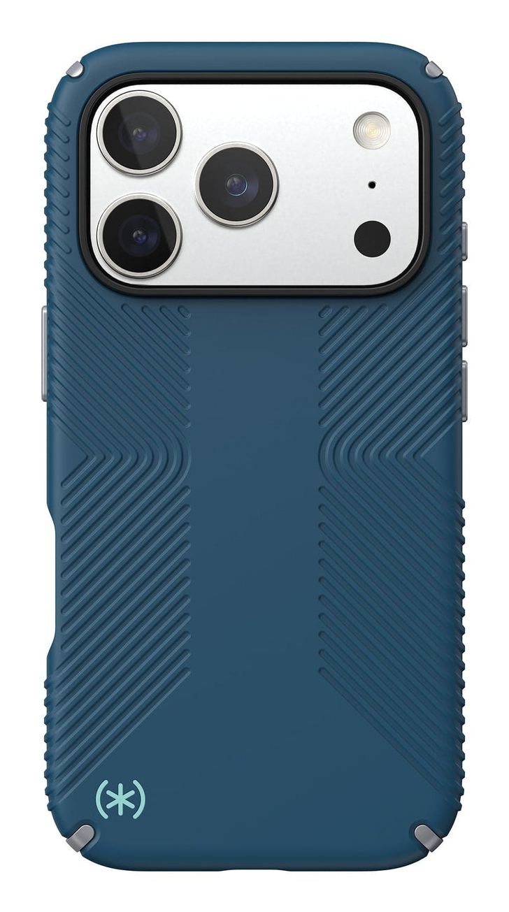Speck Presidio2 Grip + MS Apple iPhone 17 Pro Deep Sea Blue - with Microban