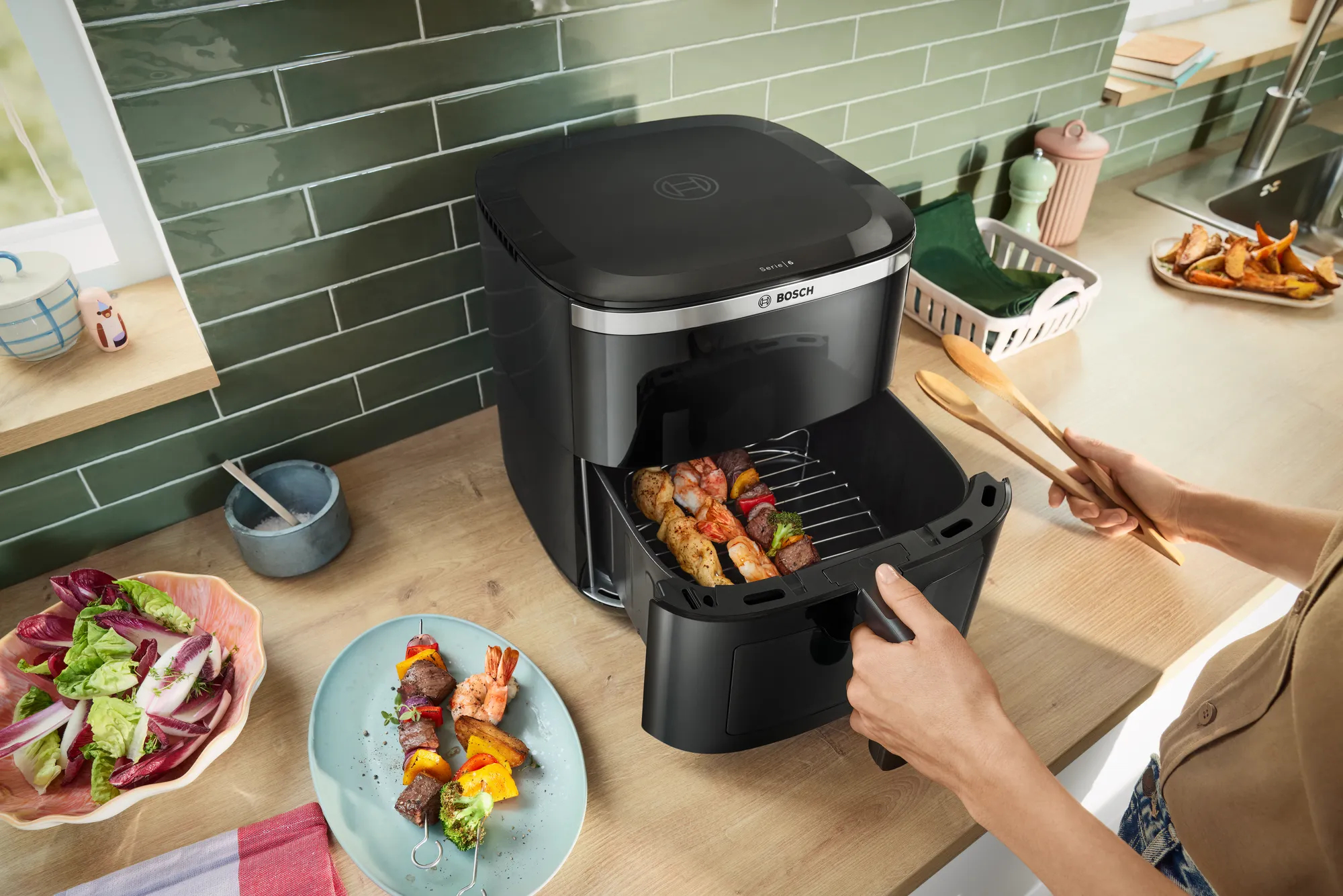 Heteluchtfriteuse BOSCH MAF671B1 Serie 6 / 7,2L / kijkvenster