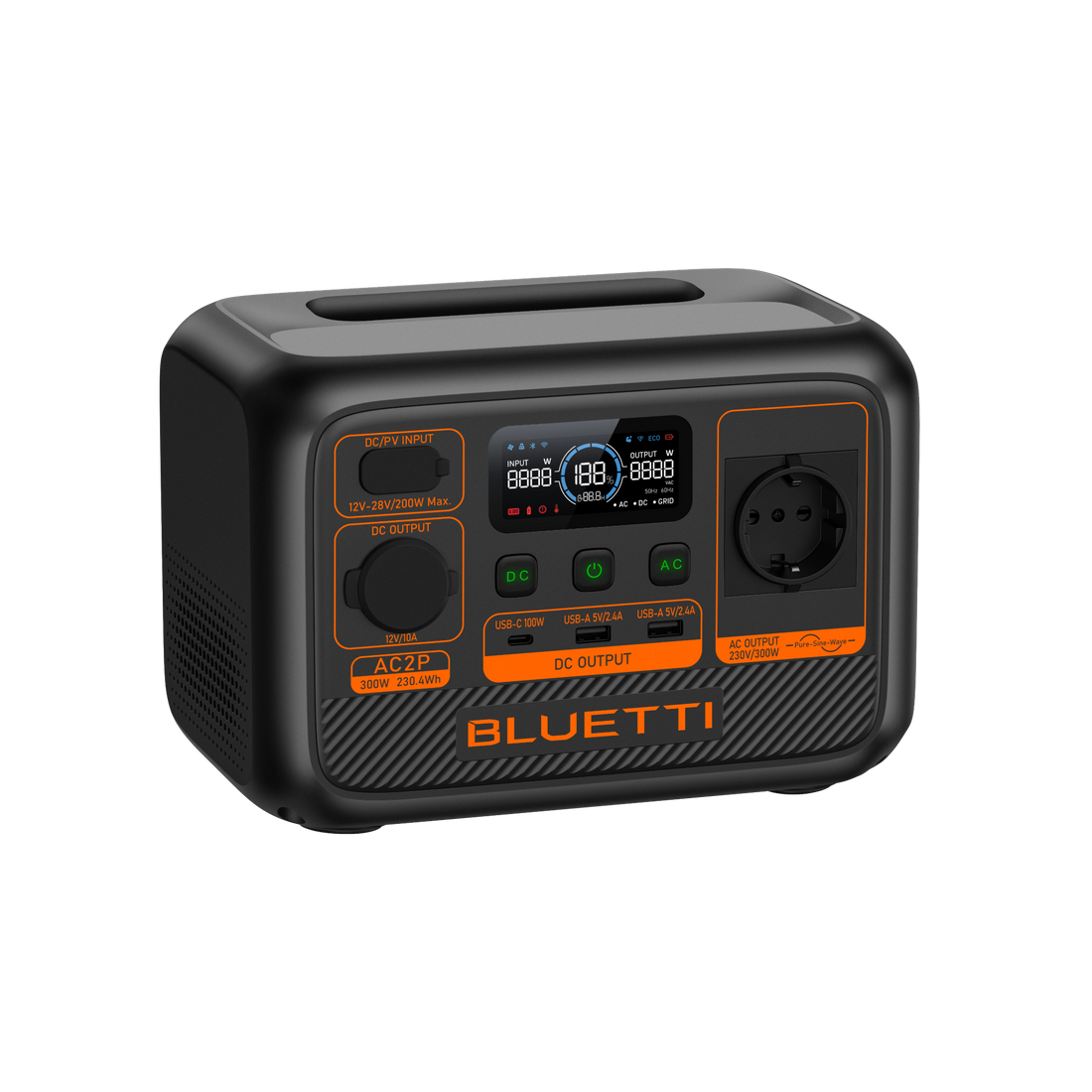 Powerstation Bluetti - AC2P - 230Wh - 300W>600W