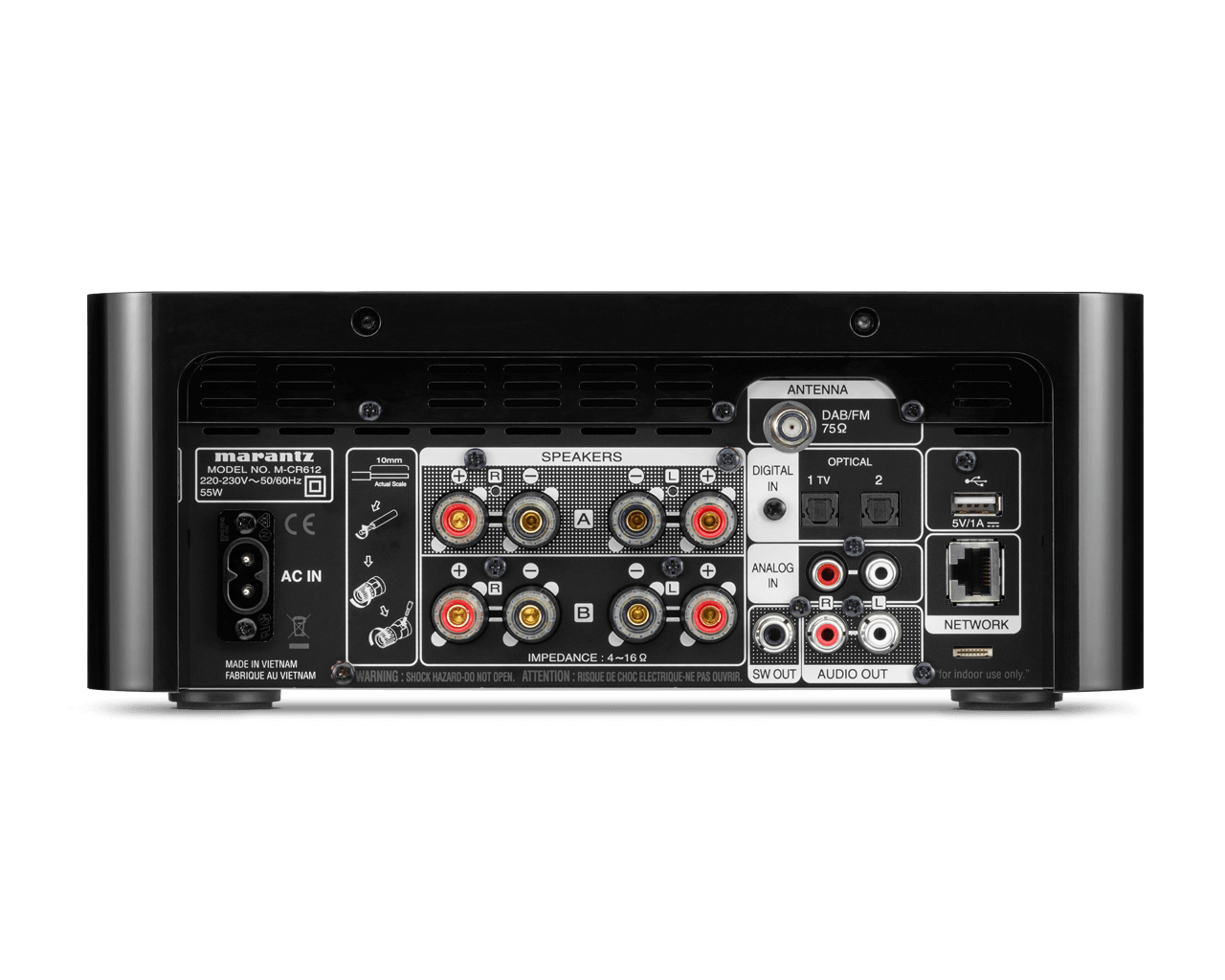 Receiver Marantz M-CR612/N1B zwart