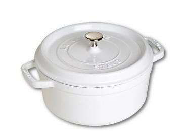 Ronde Cocotte STAUB 1102402 Wit / 24cm / 3,8L 