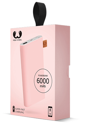 Fresh 'n Rebel 2PB2500CU banque d'alimentation électrique 6000 mAh Rose