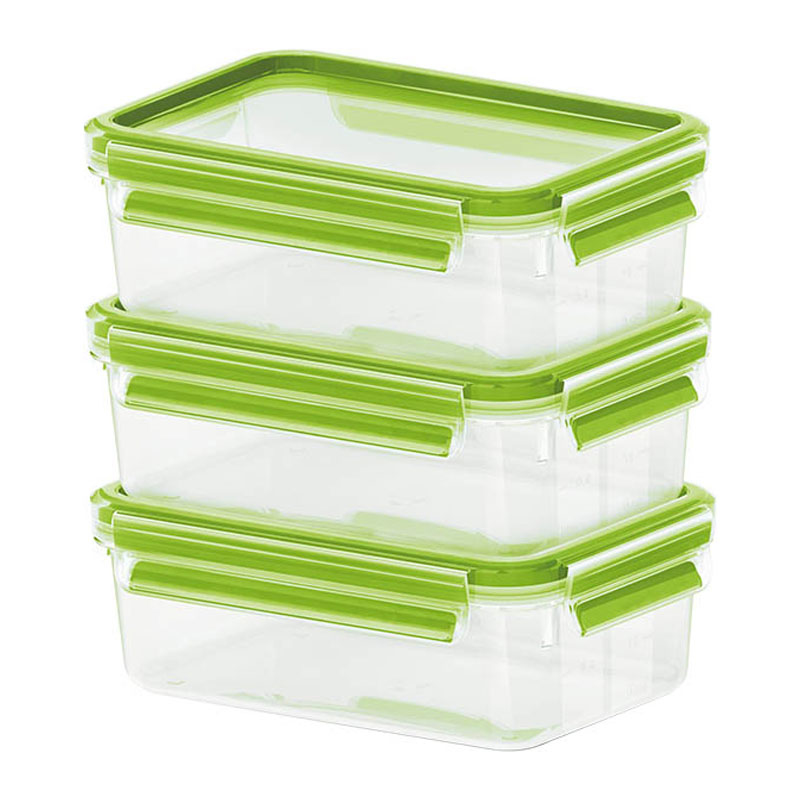Vershouddoos EMSA 515583 Set 3 stuks 0,55L Groen