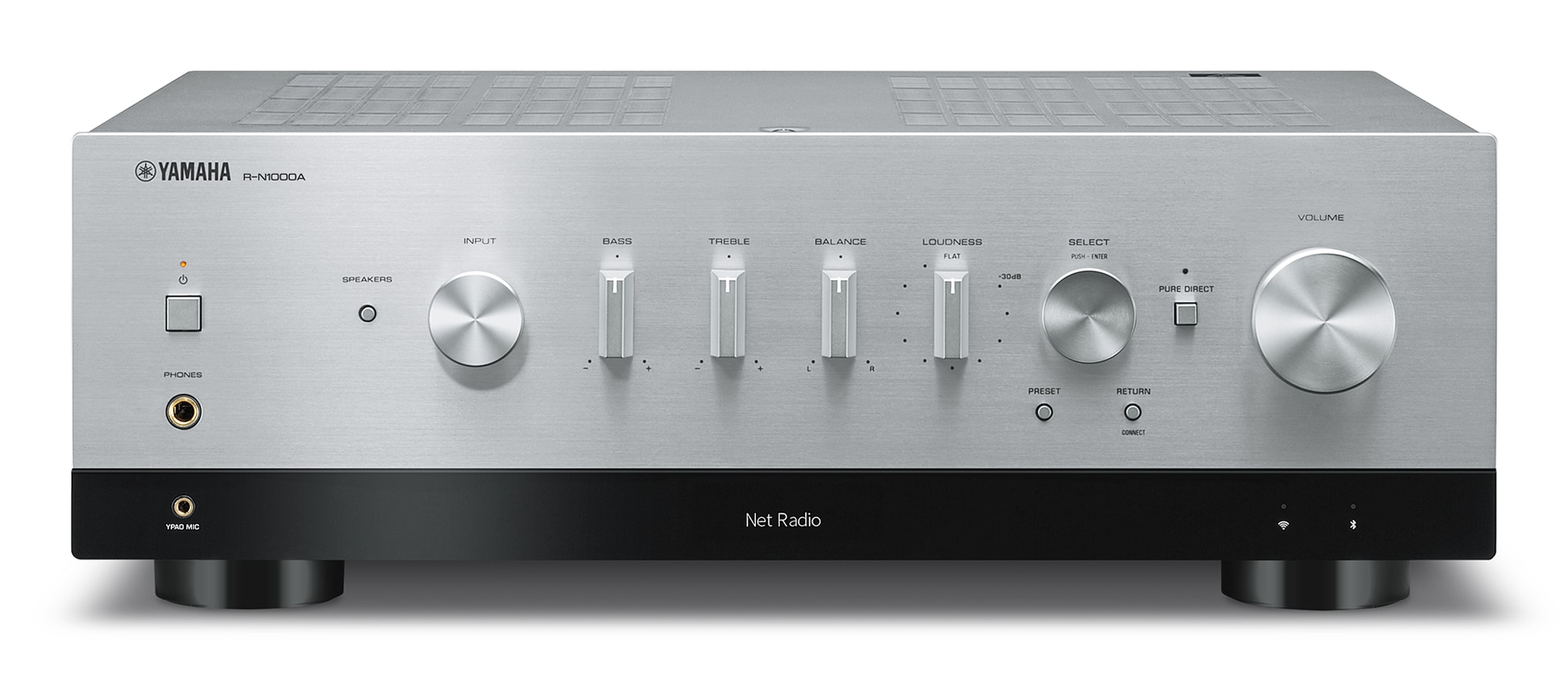 Receiver YAMAHA R-N1000A zilver