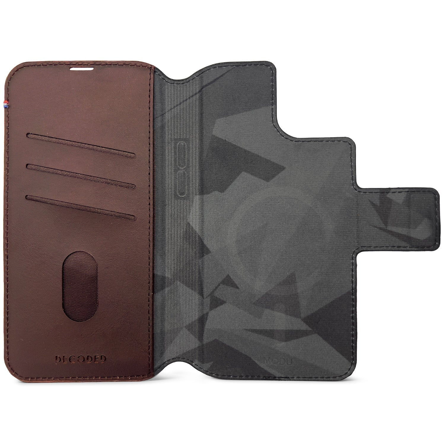Tas DECODED Modu Wallet Black iPhone 12/Pro 13 & 14 Brown