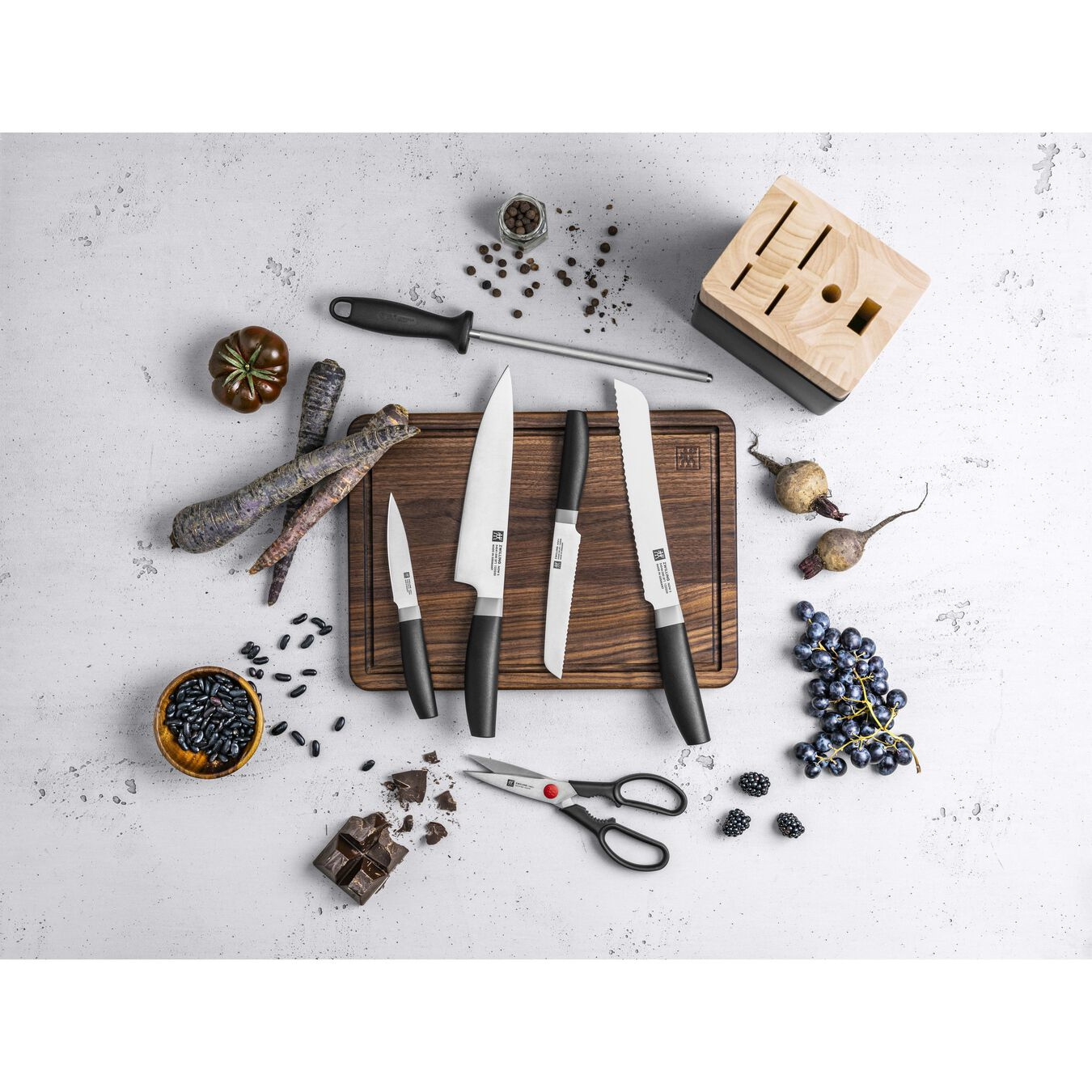 Messenblok ZWILLING 33780-300-0 All-Star / 7-delig / zwart 