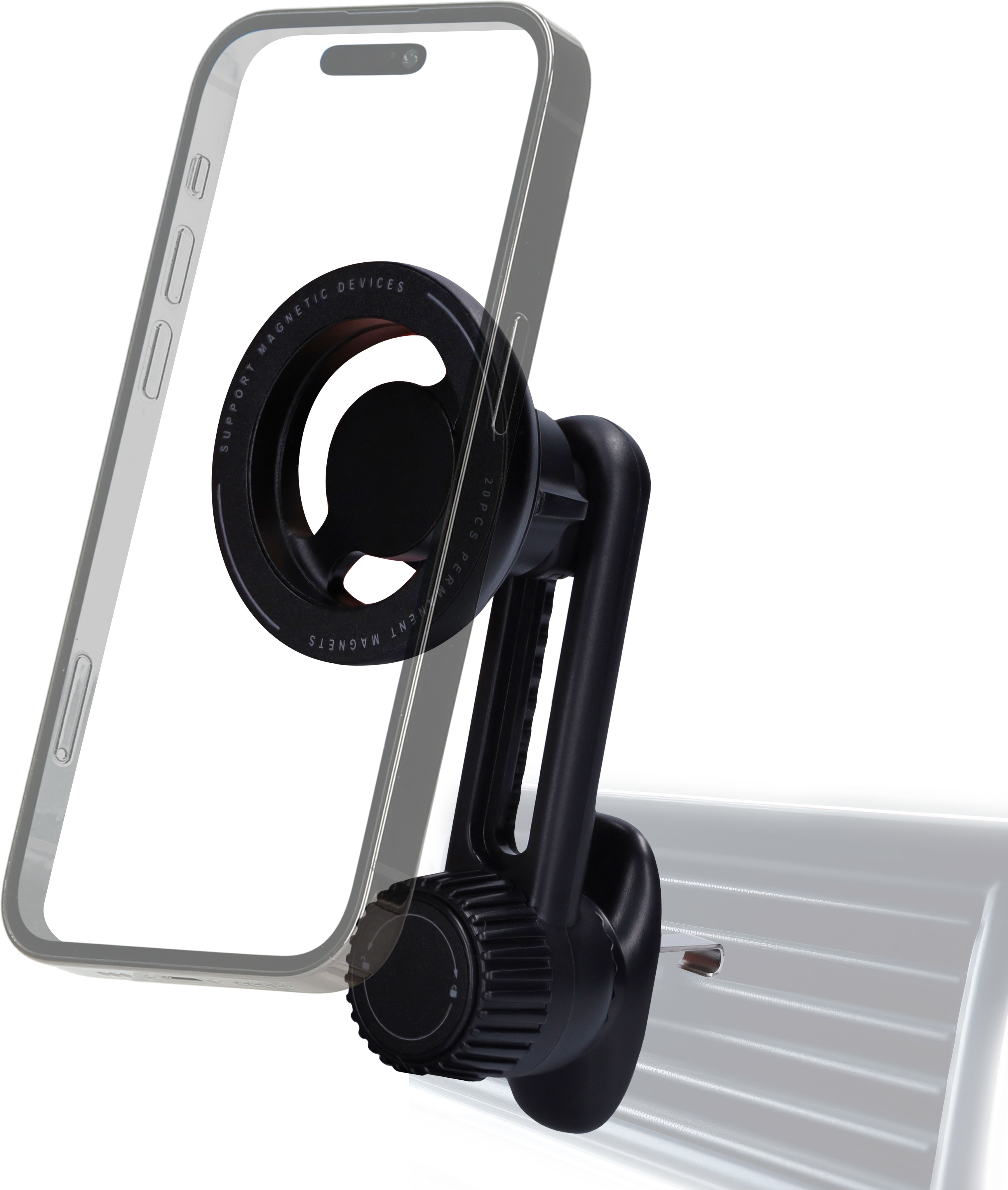 Mobiparts MagSafe Holder with adjustable Air Vent Mount Black