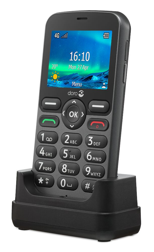 Doro 5860 6,1 cm (2.4") 112 g Noir Téléphone d'entrée de gamme