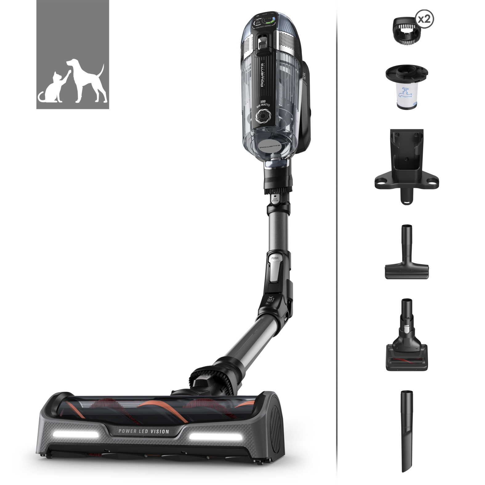 Steelstofzuiger ROWENTA RH99A9WO X-Force Flex 1