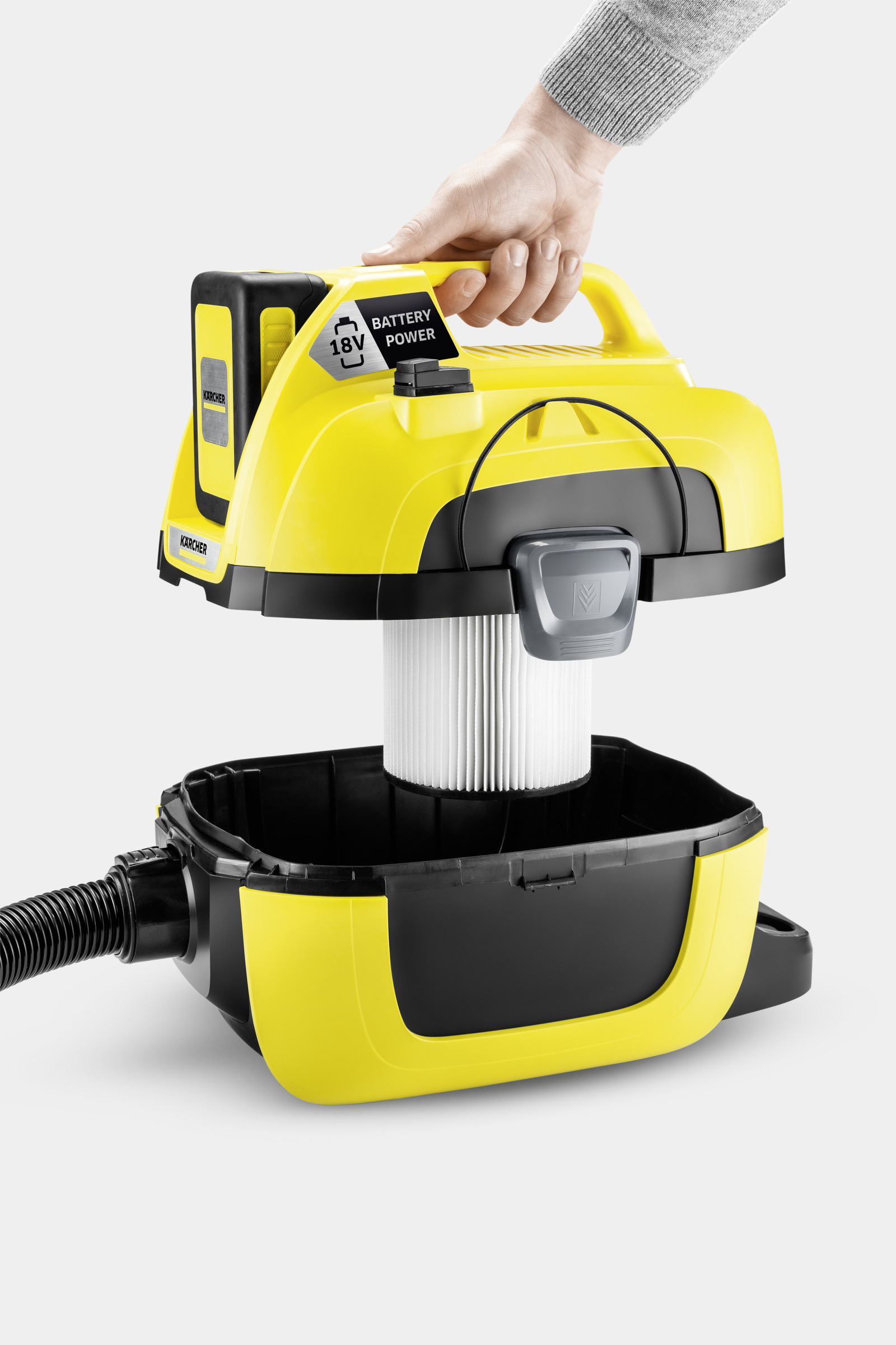 Vloerreiniger KARCHER 1.198-301.0 WD 1 Compact Battery