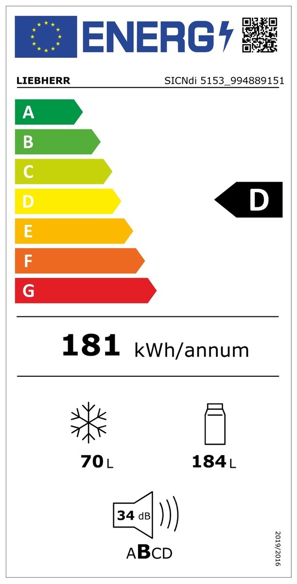 Liebherr Frigo congélateur encastrable SICNdi515322