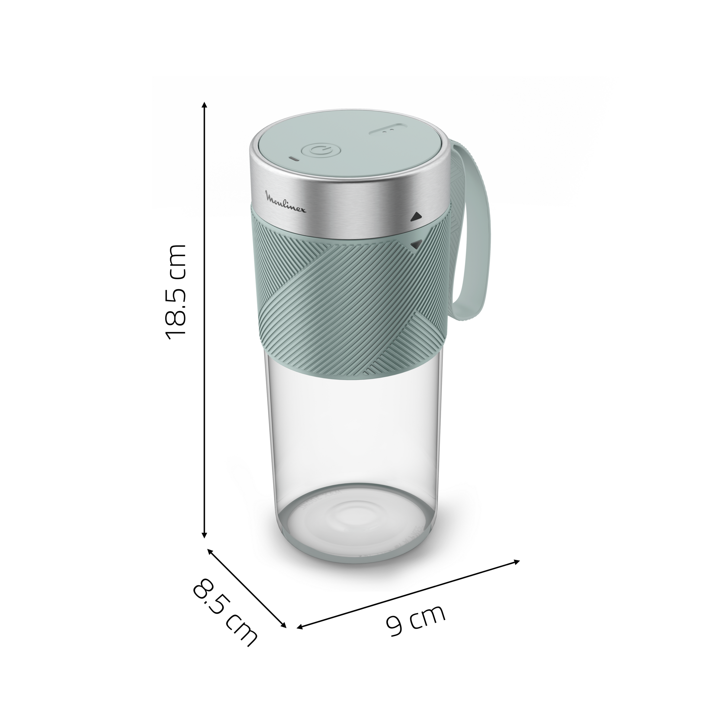 Blender MOULINEX LM1C0410 Lightmix On The Go / Groen / 300ml / draagbaar / oplaadbaar 