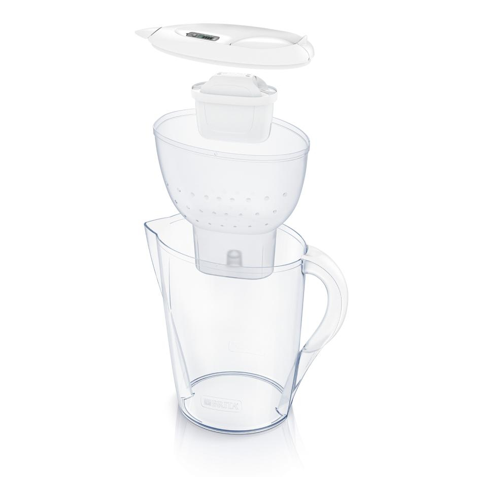 Waterfilterkan BRITA 1051130 Wit / 2.4L / + 2 MaxtraPro filters