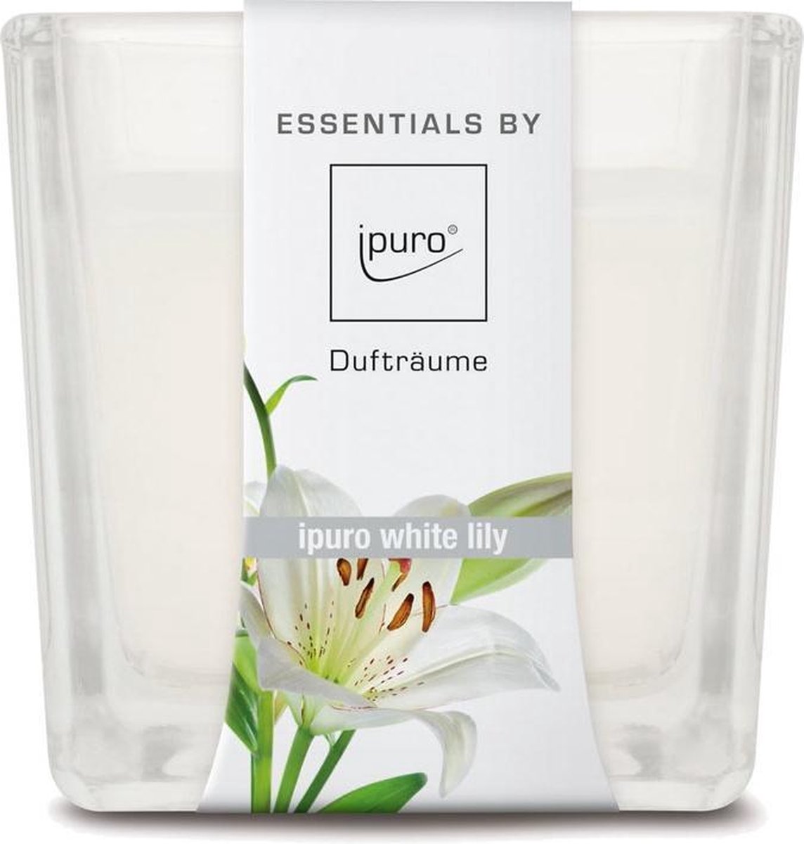 Geurkaars IPURO 26IFC1206 Essential White Lily / 125gr