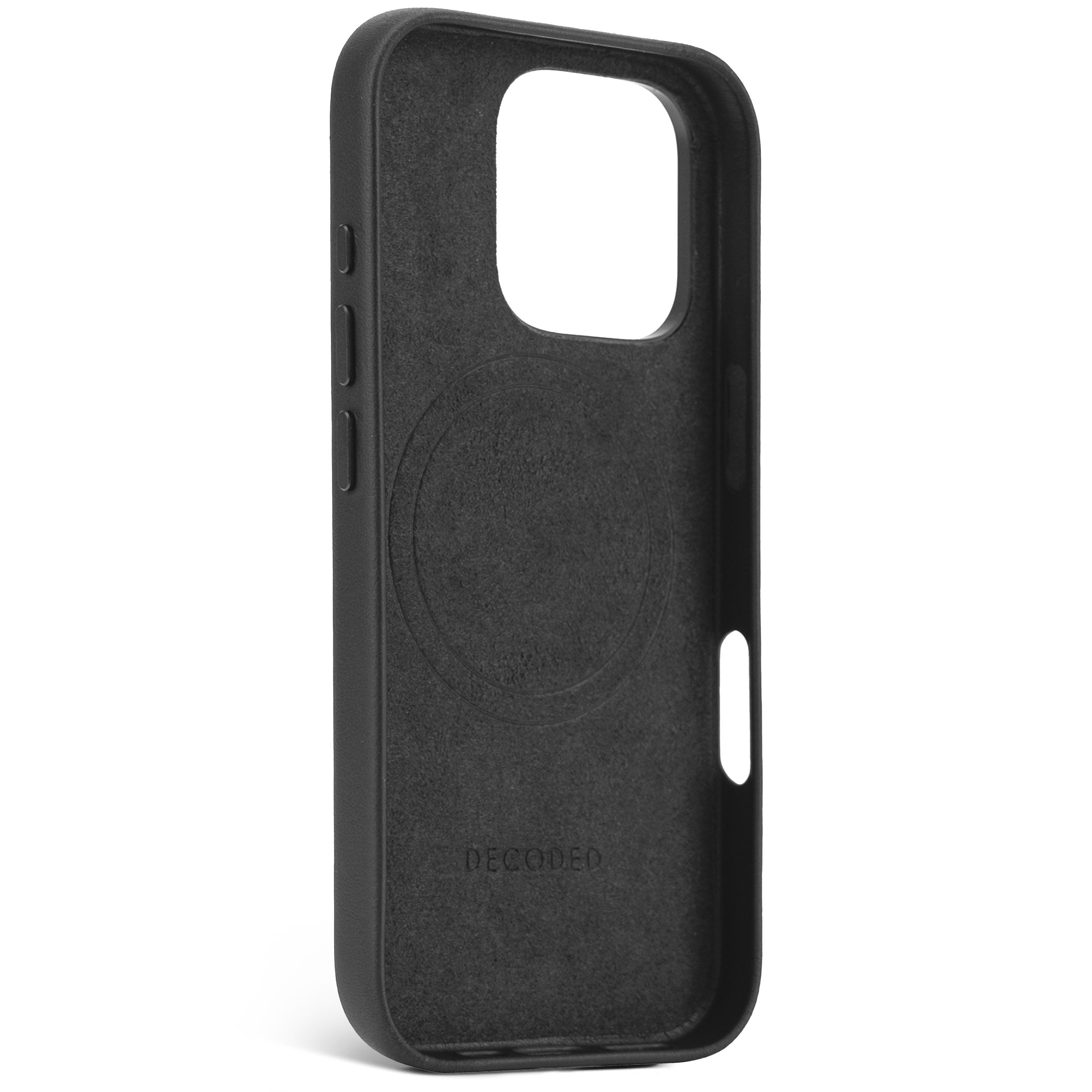 Decoded Leather Backcover Apple iPhone 16 Pro Black