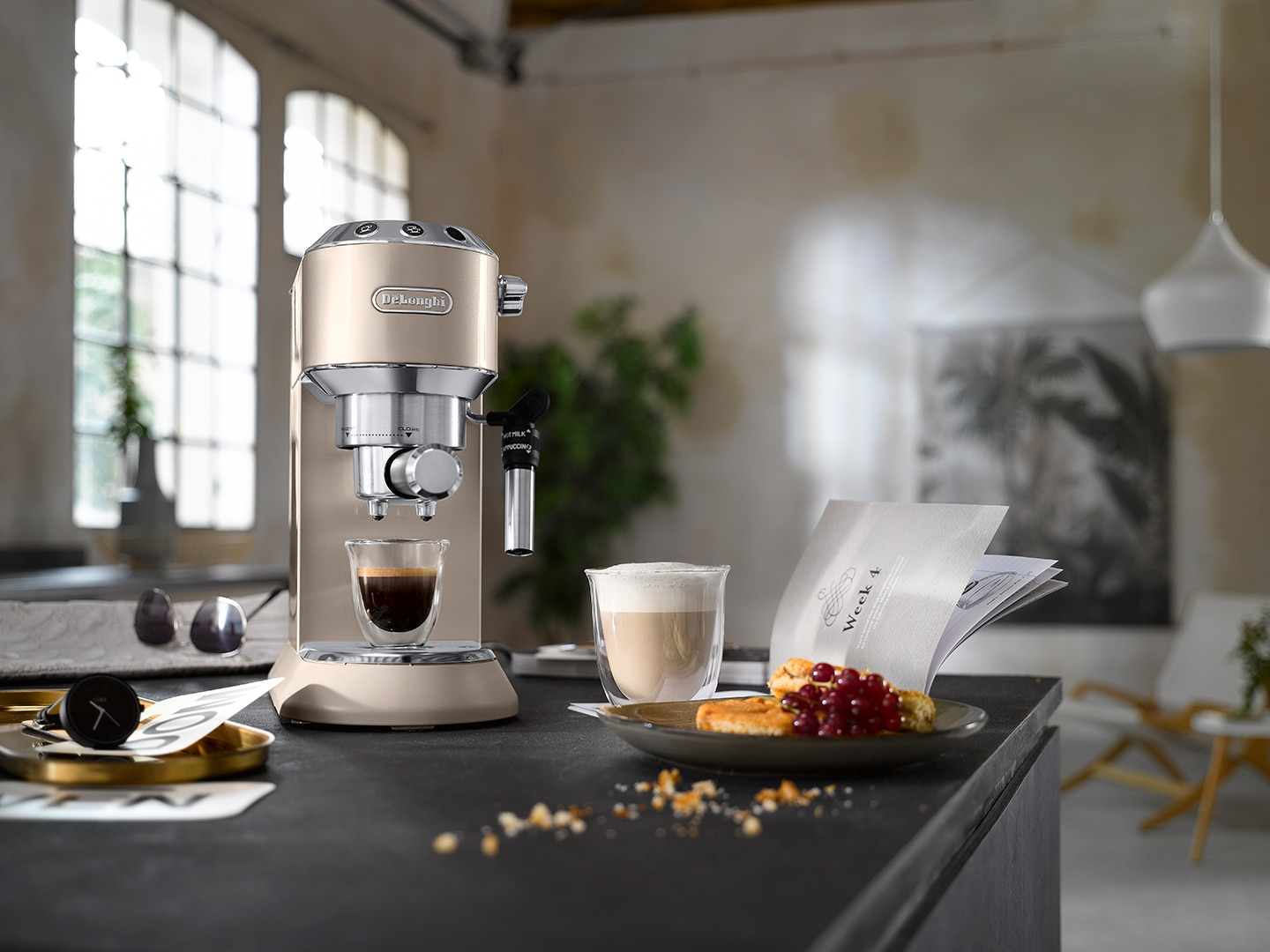 De’Longhi Dedica Metallics Pump Espresso EC785.BG Volledig automatisch Espressomachine 1,1 l