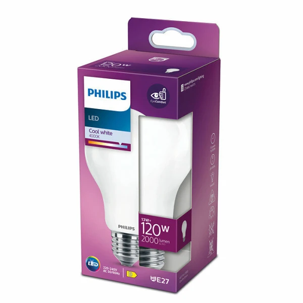 LED-lamp PHILIPS 8718699764531 E27 A67 13W-120W CW