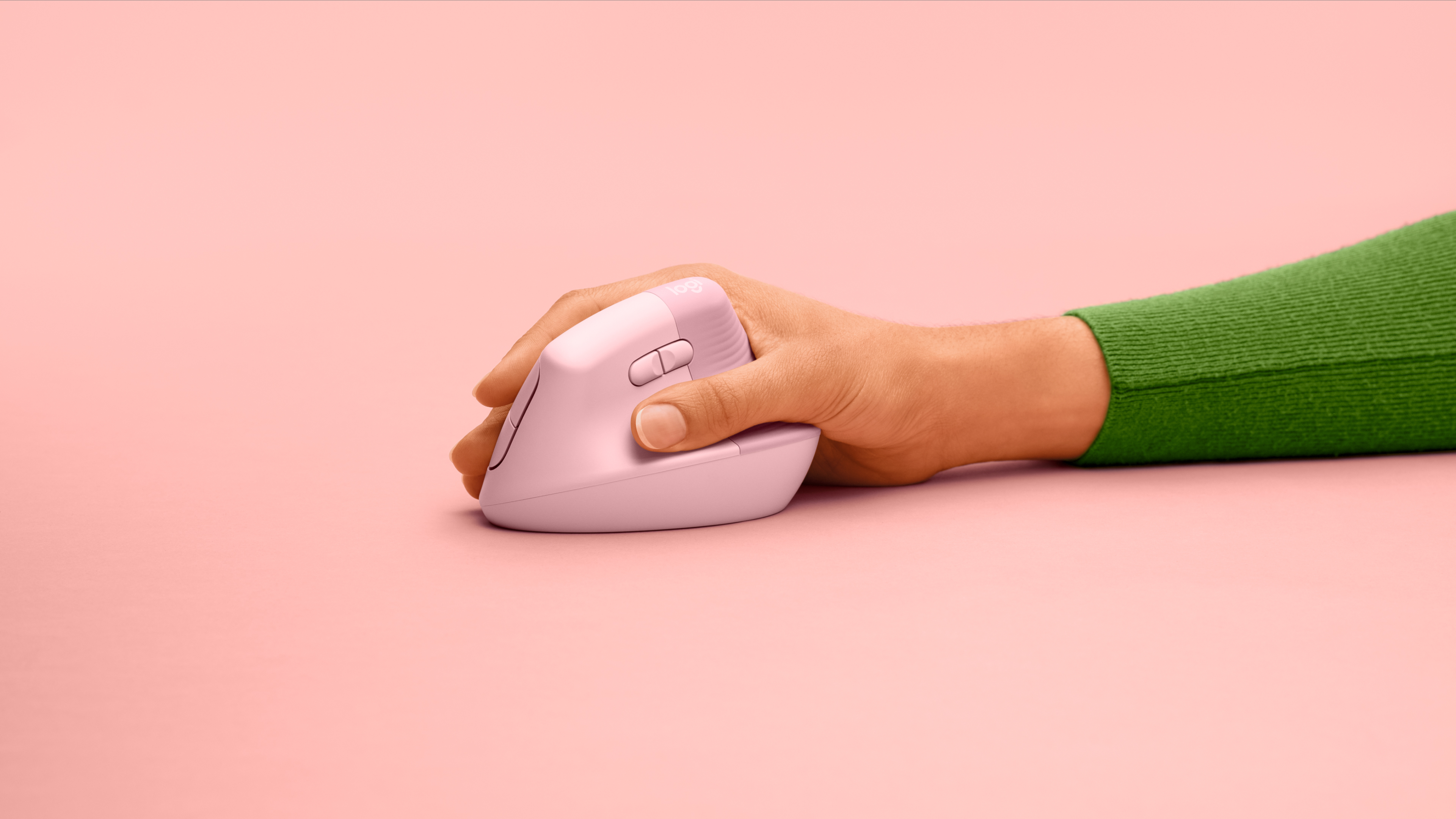 Draadloze Muis Logitech Lift R Ergo Rose