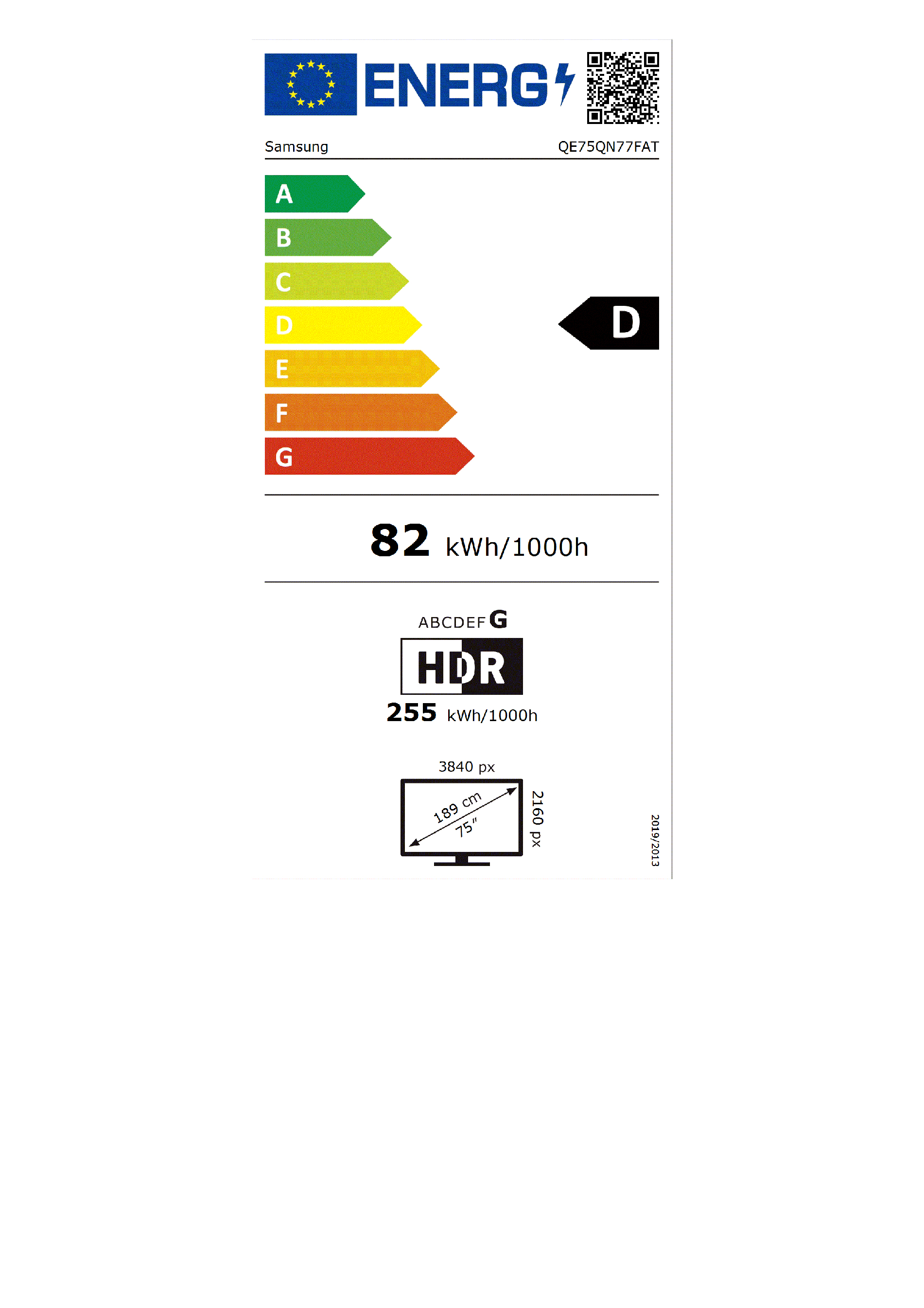 Samsung Neo QLED 8K TV QE75QN77F