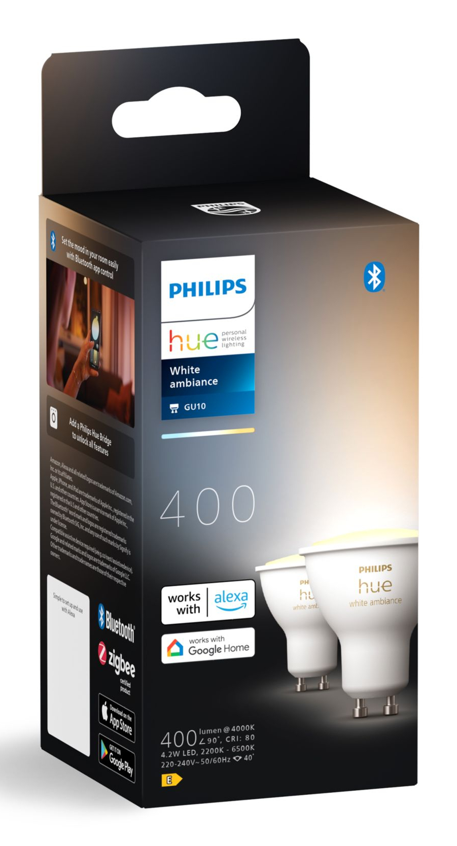 Philips Hue White ambiance GU10 - slimme spot - (2-pack)