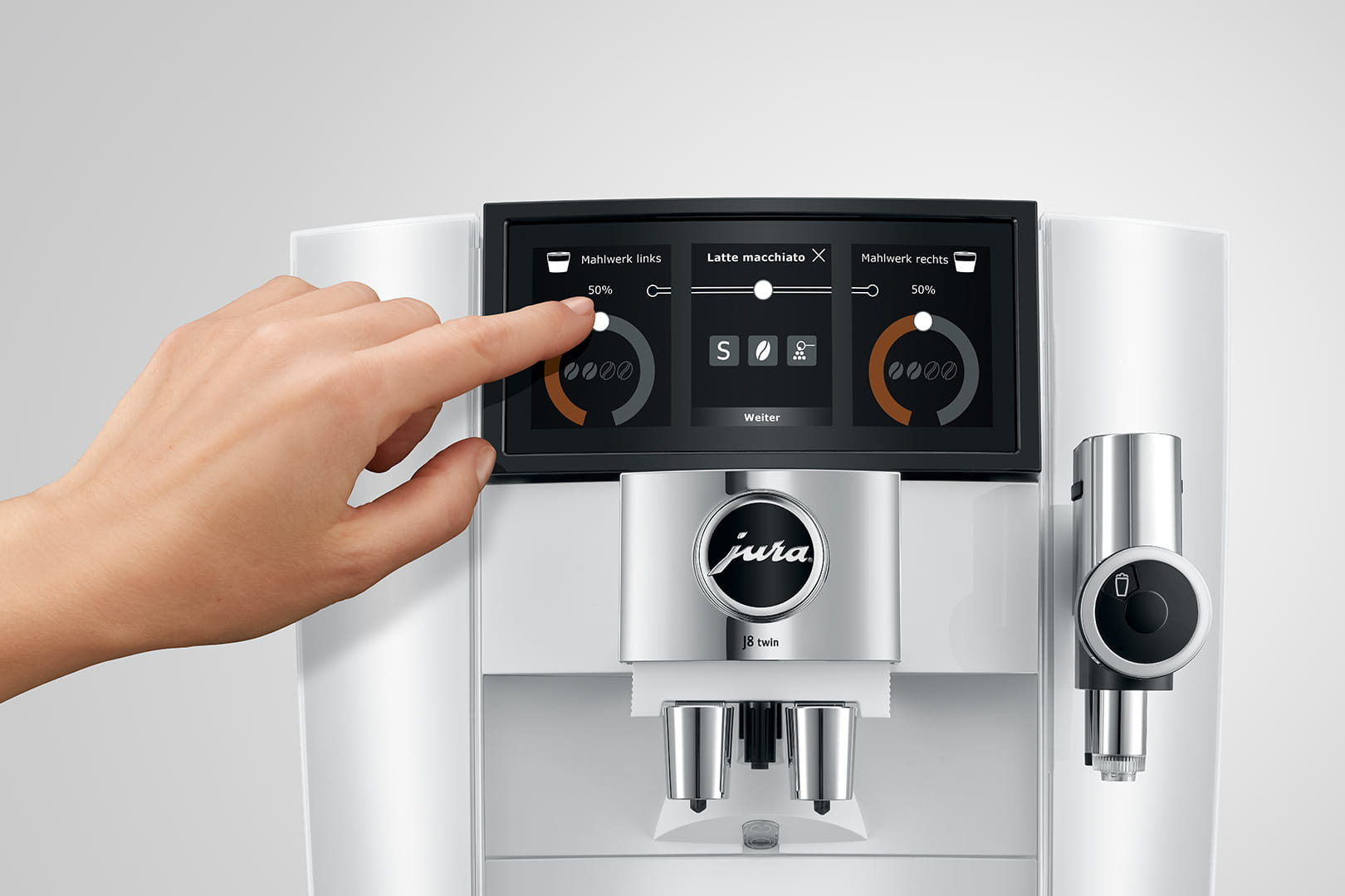 Espresso JURA 15594 J8 Twin Diamond / White (EA)