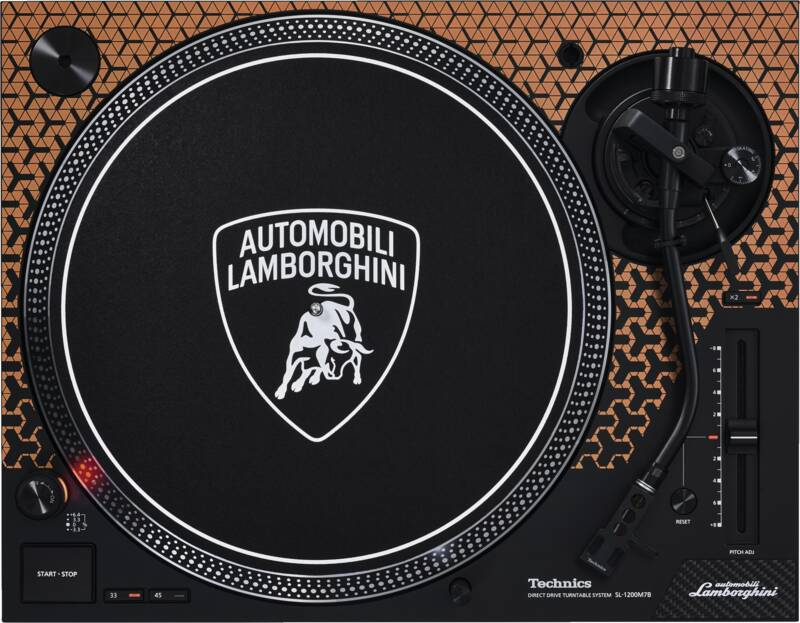 Platenspeler TECHNICS SL-1200M7PED Lamborghini oranje
