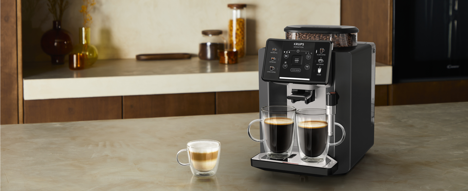 Espressomachine KRUPS EA910A10 Sensation / zwart