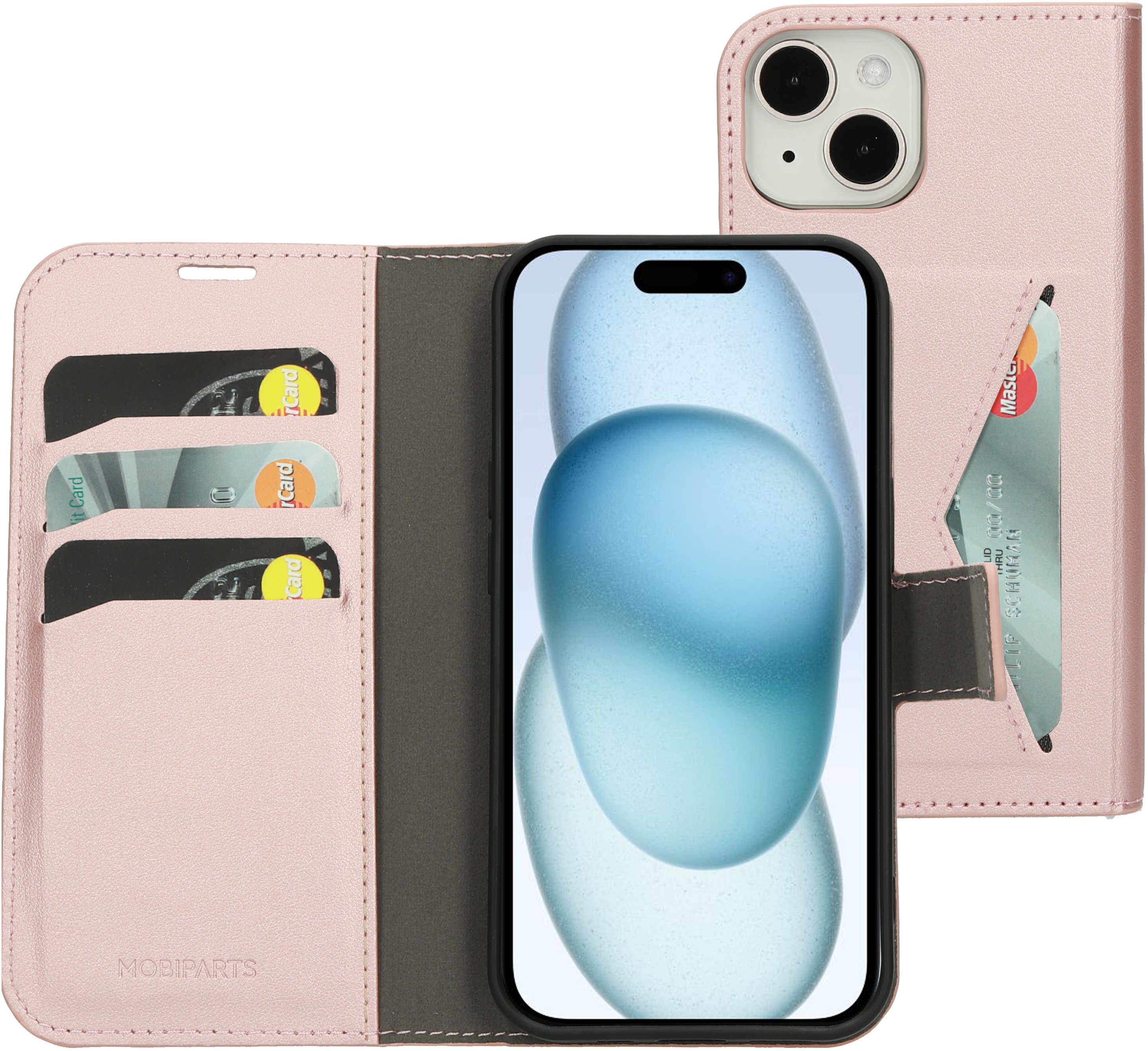 Mobiparts Classic Wallet Case Apple iPhone 15 Pink