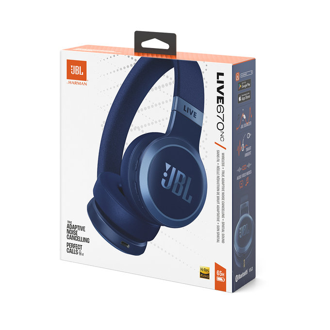 Hoofdtelefoon JBL Live 670 NC blauw