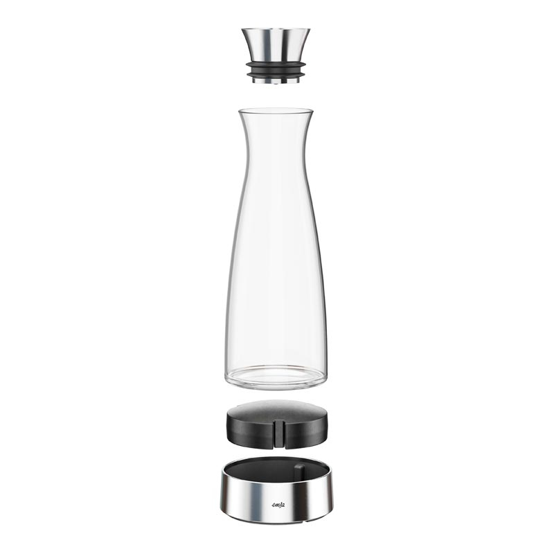 Waterkaraf EMSA 515668 Flow Classic / koelkaraf / Glas - RVS