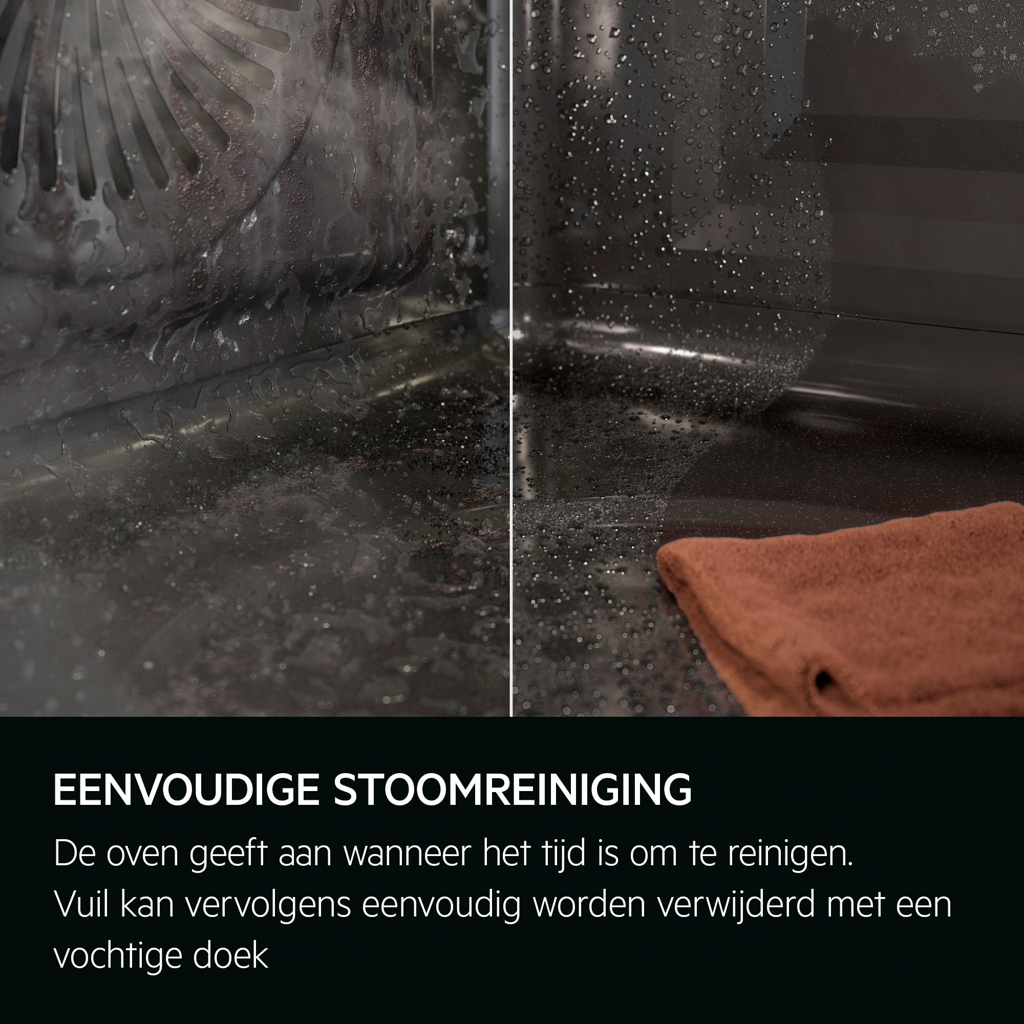 Combi-stoomoven AEG TP9SB831AT / A++ / mat zwart / 60cm / SteamPro