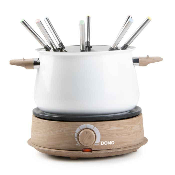 Fondue Domo DO736F - 8P - houtlook/wit - 1500 W 