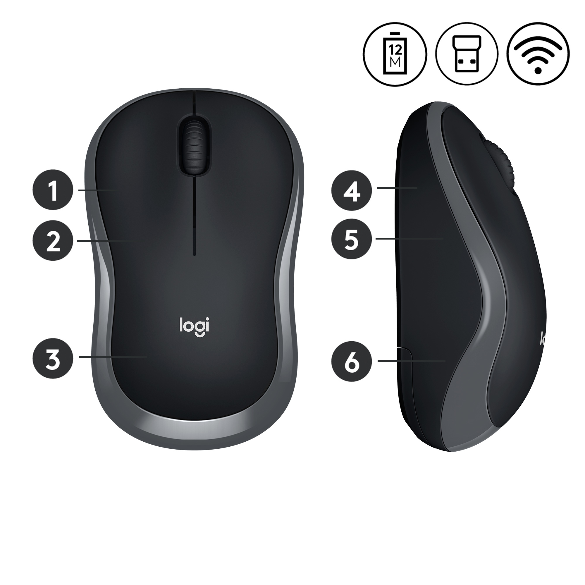 Draadloze Muis Logitech M185