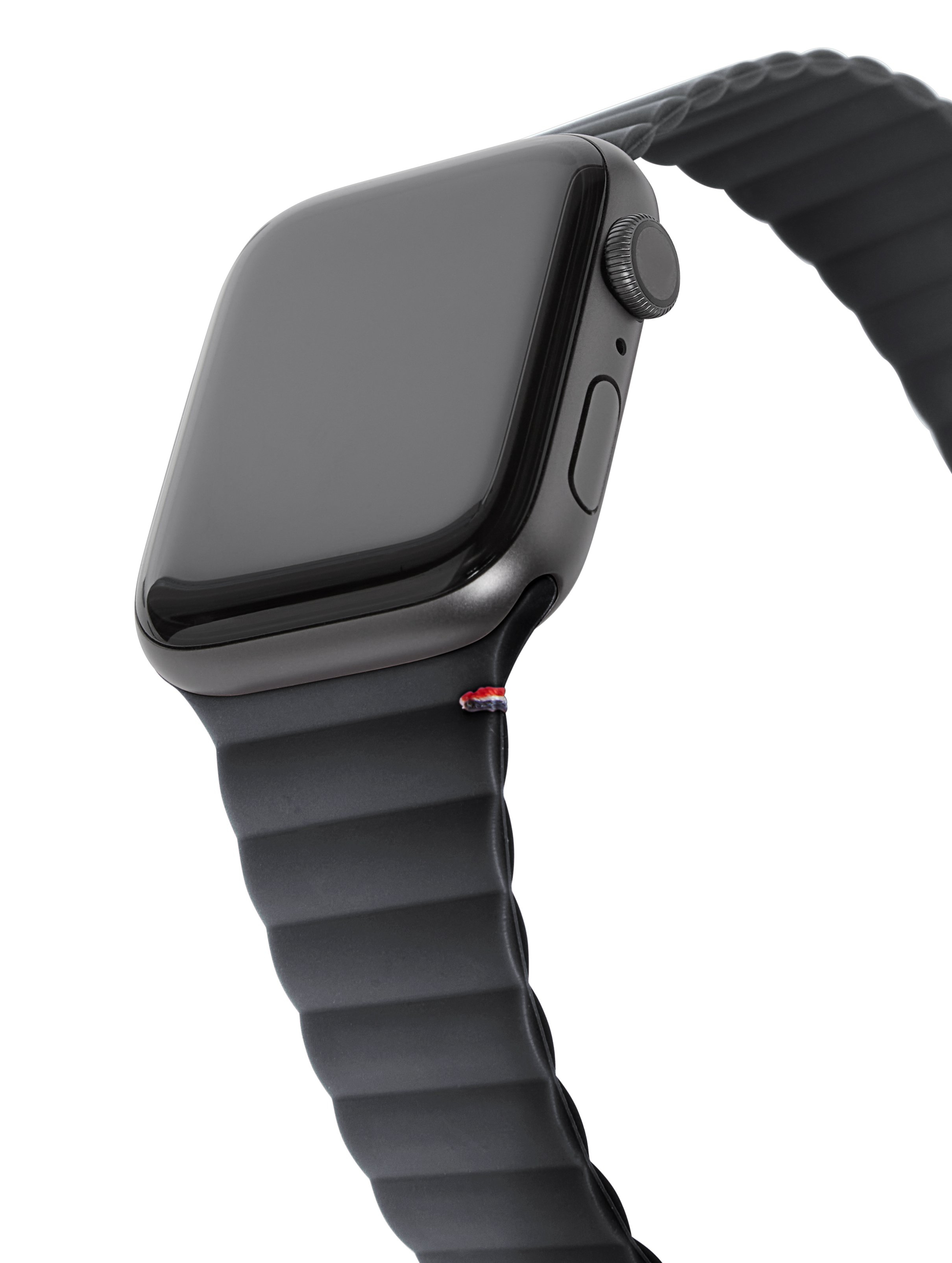 Decoded Apple watch 44mm/42mm, silicone magnetic traction strap, charcoal