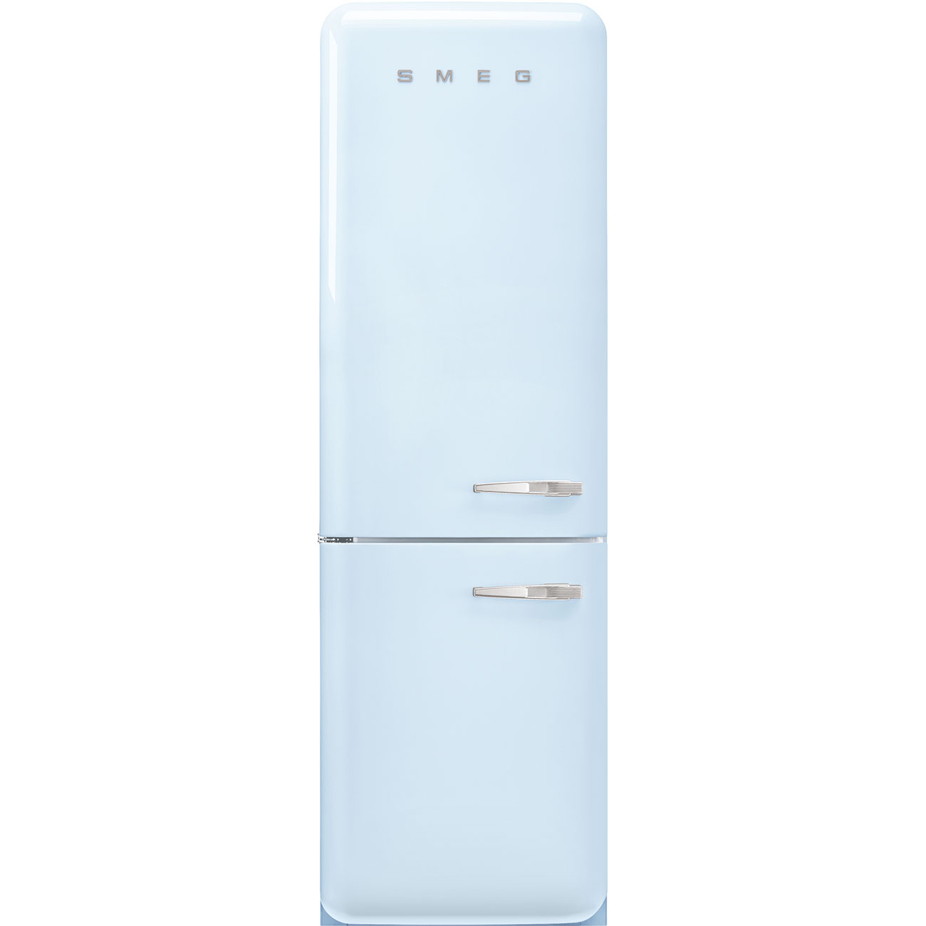 Combi-koelkast SMEG FAB32LPB5 50's style pastelblauw / D / 204L + 97L / scharnier links