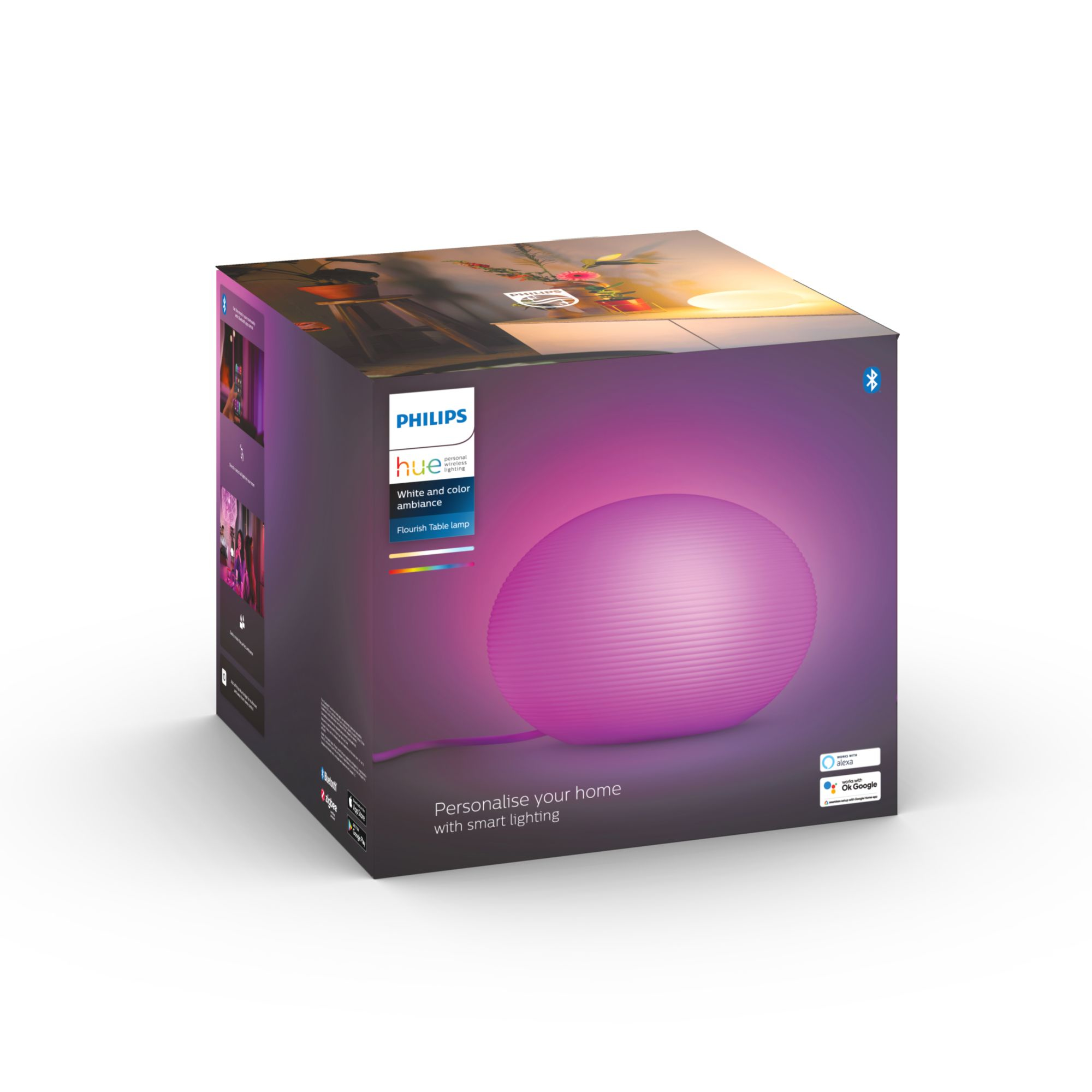 Tafellamp PHILIPS HUE Flourish White Color Ambiance Wit