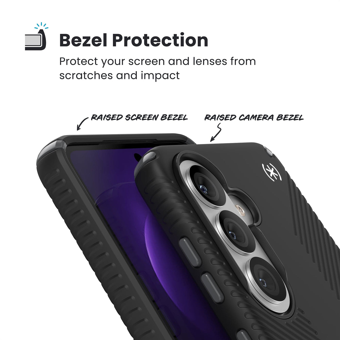 Speck Presidio2 Grip + Magnet Samsung Galaxy S26 Black - with Microban