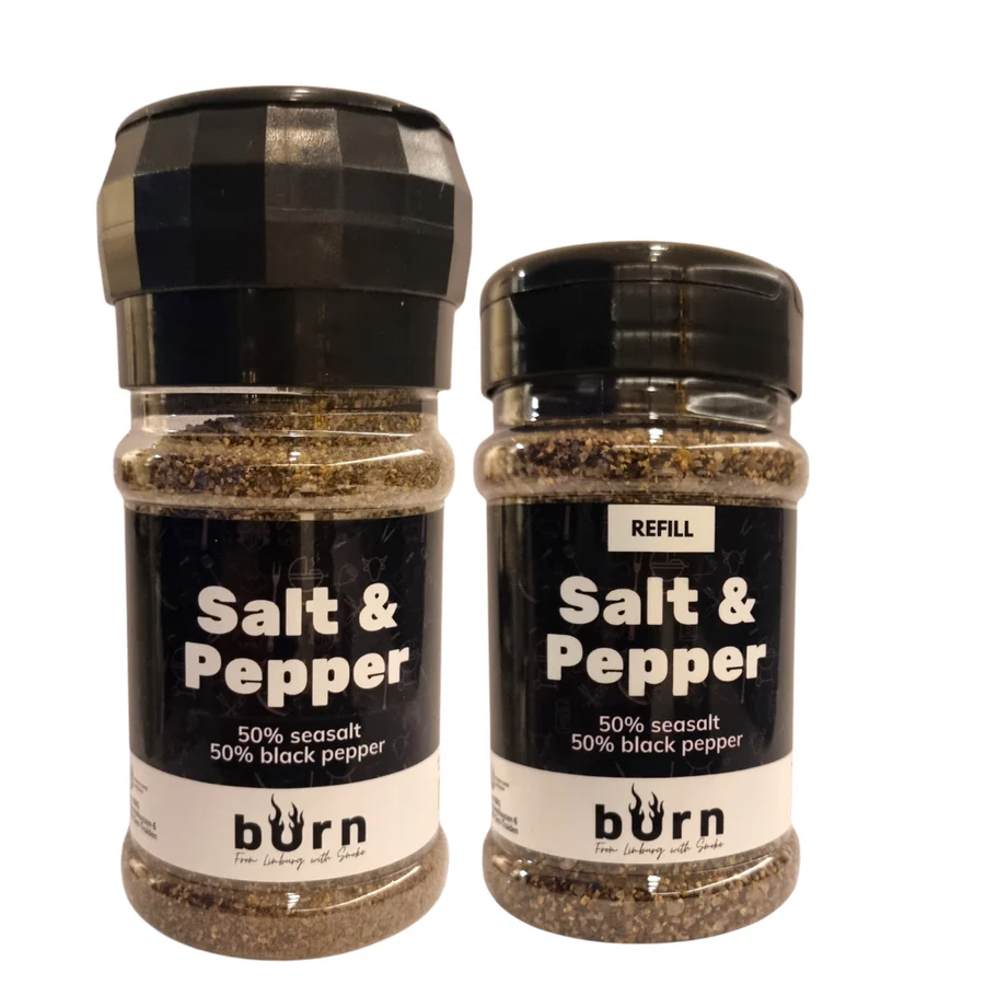 Kruiden BURN Salt & Pepper / 200g / refill