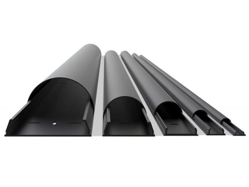 M Universal Cable Cover Black 50mmW - 1600mm L