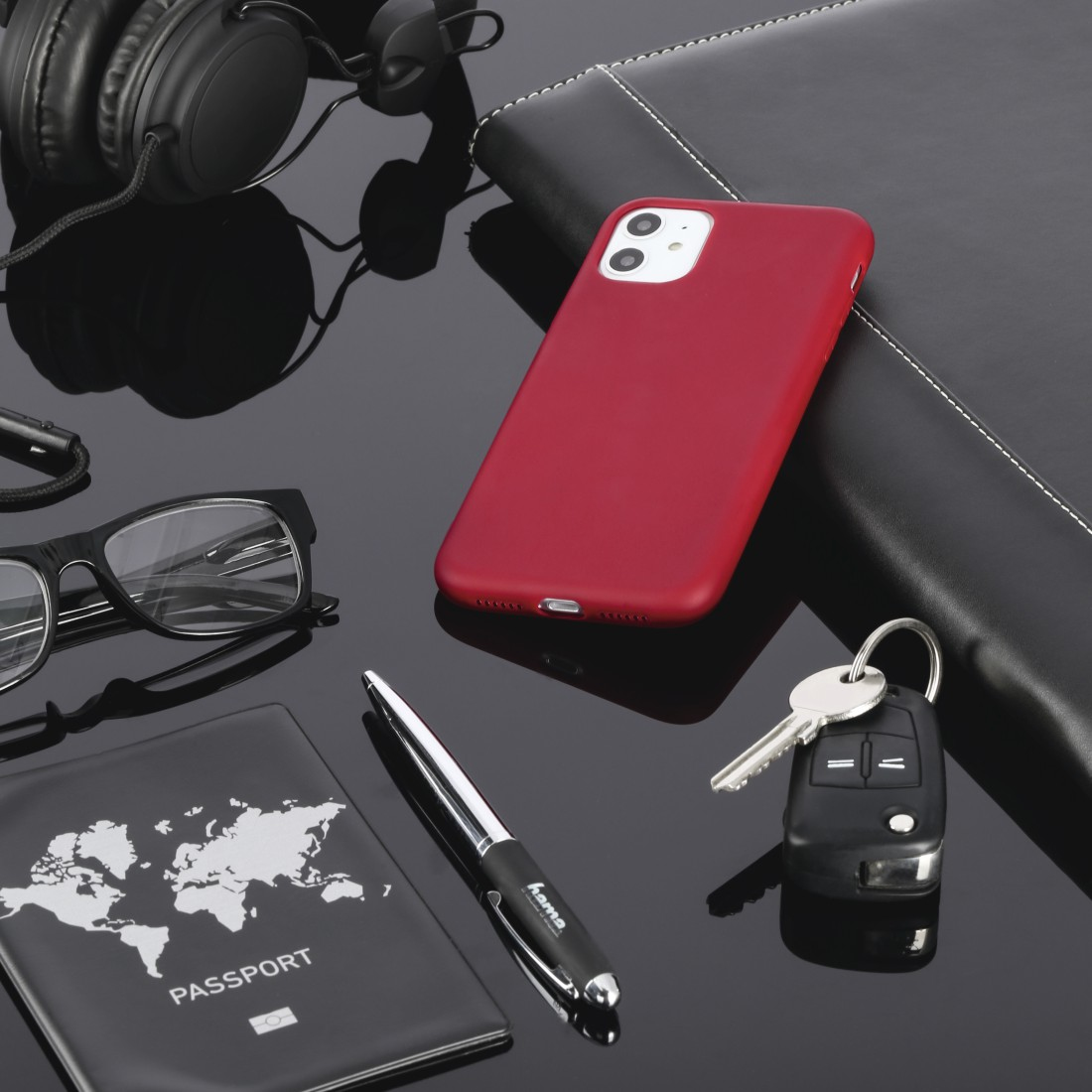 Cover  Finest Feel  voor Samsung Galaxy S21 (5G), rood
