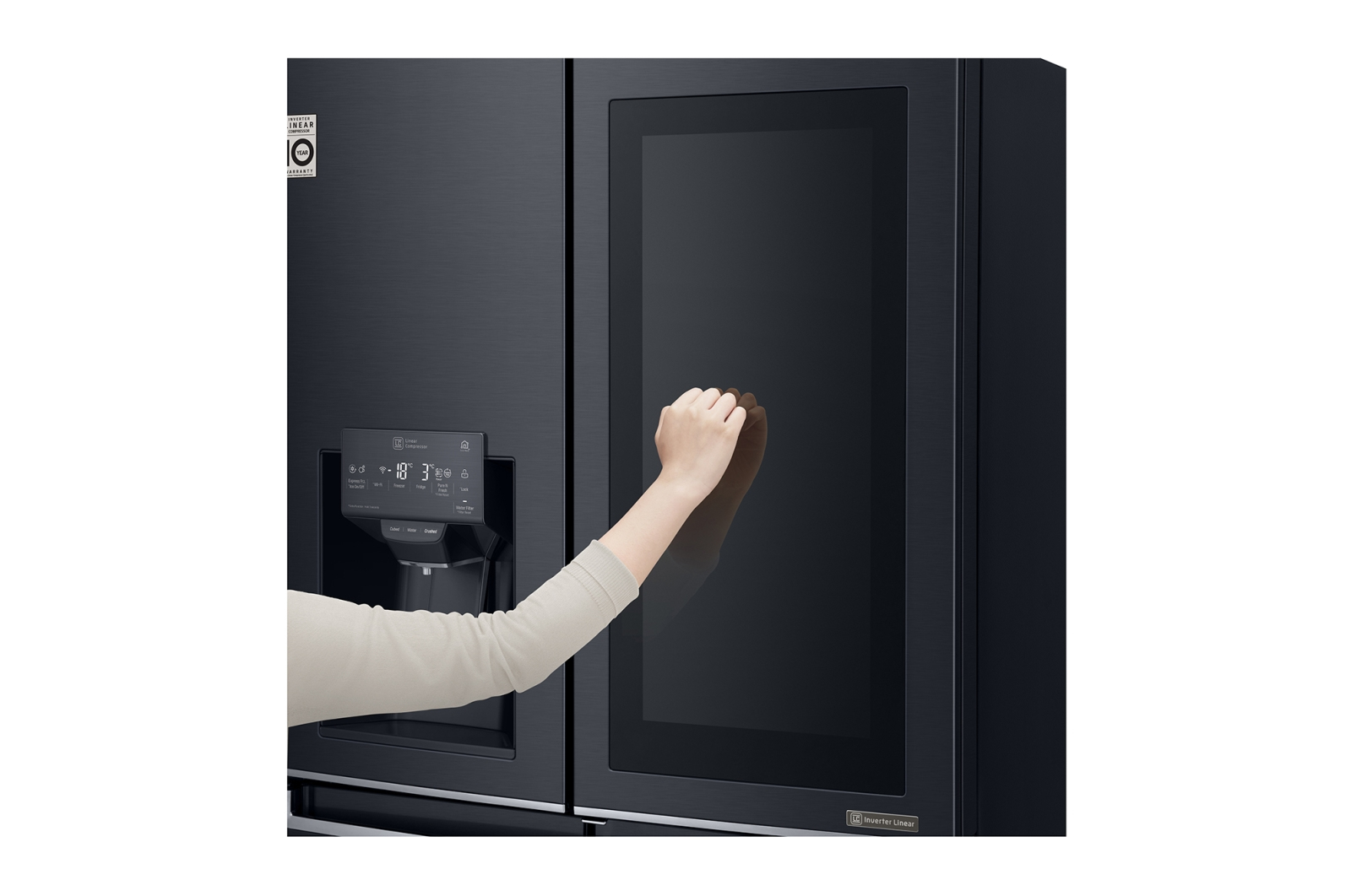 LG GMK9331MT frigo américain Pose libre 571 L Noir