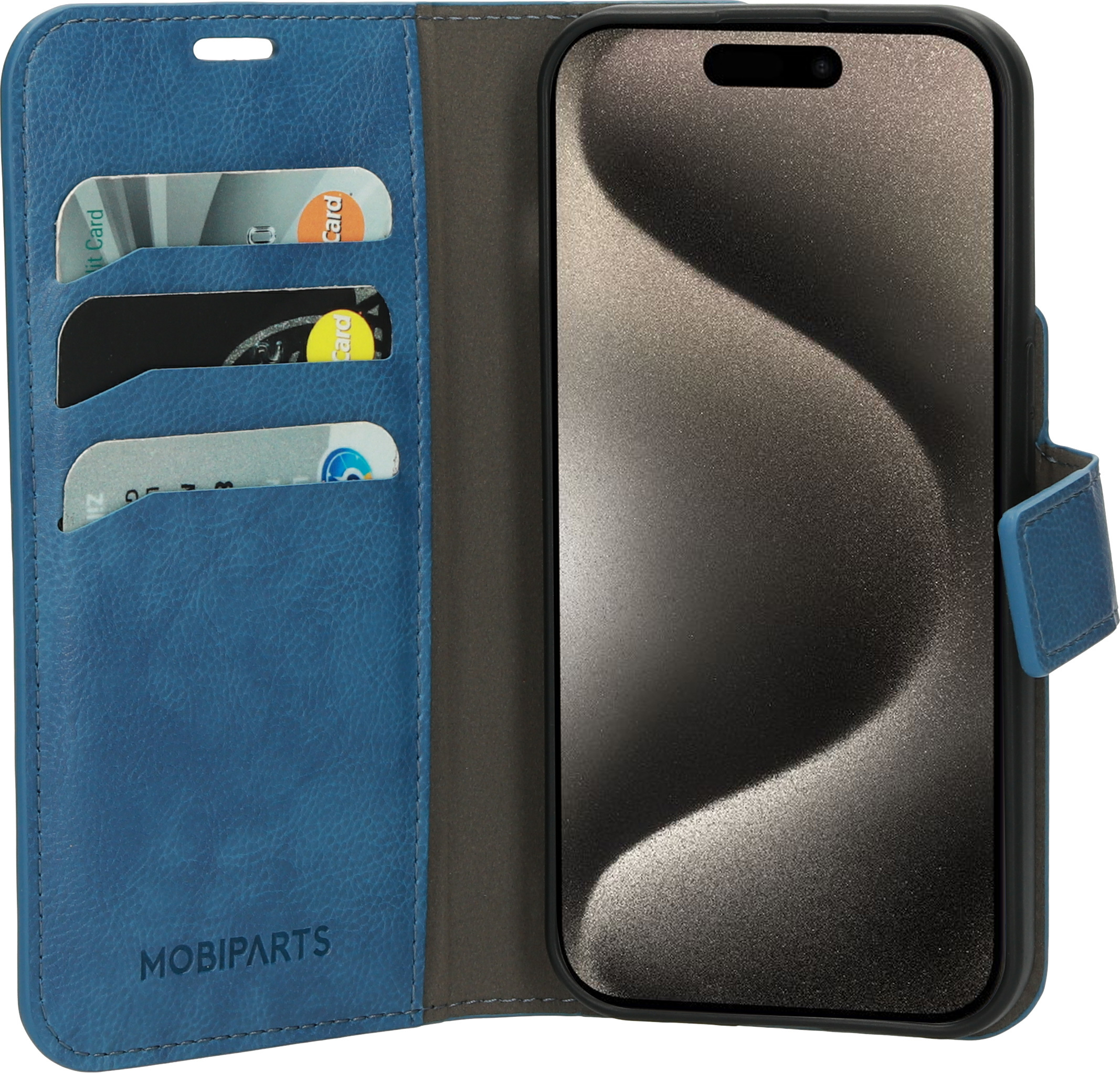 Mobiparts Classic Wallet coque de protection pour téléphones portables 15,5 cm (6.1") Étui avec portefeuille Bleu